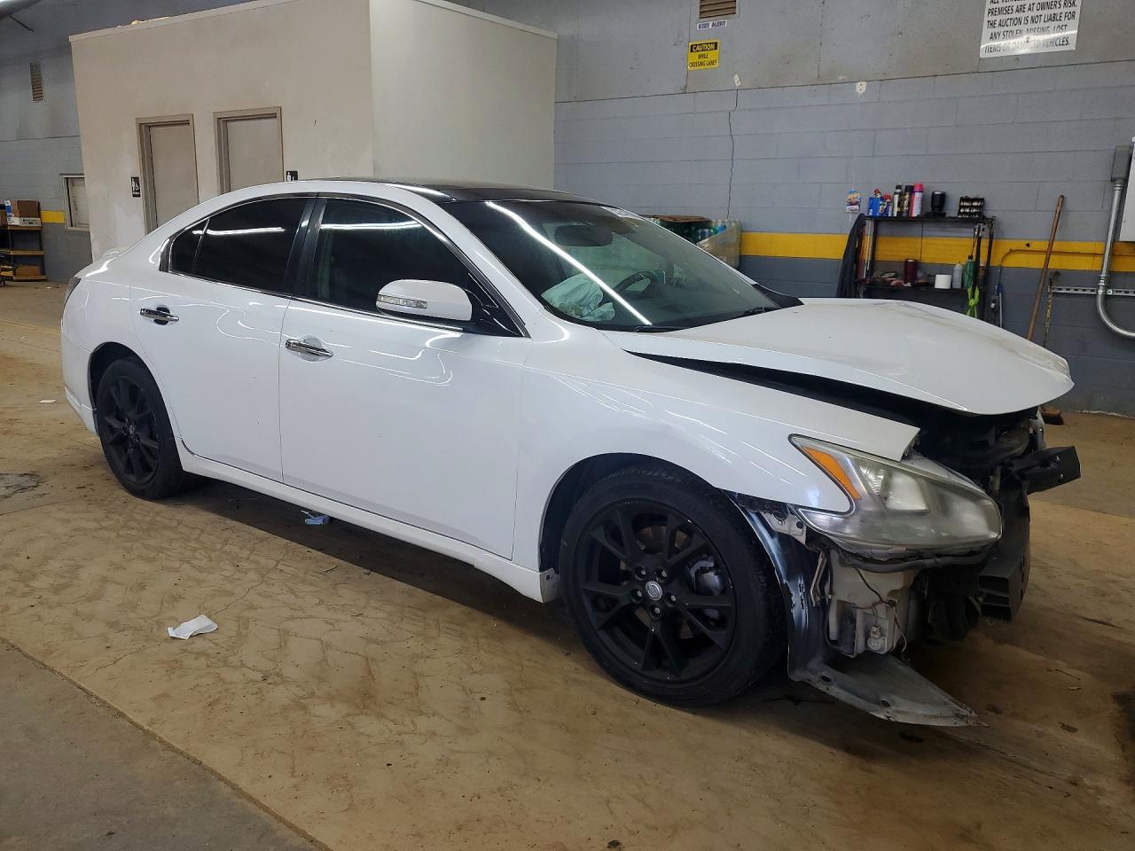 2012 Nissan Maxima 3.5 S Белый vin: 1N4AA5AP2CC816887
