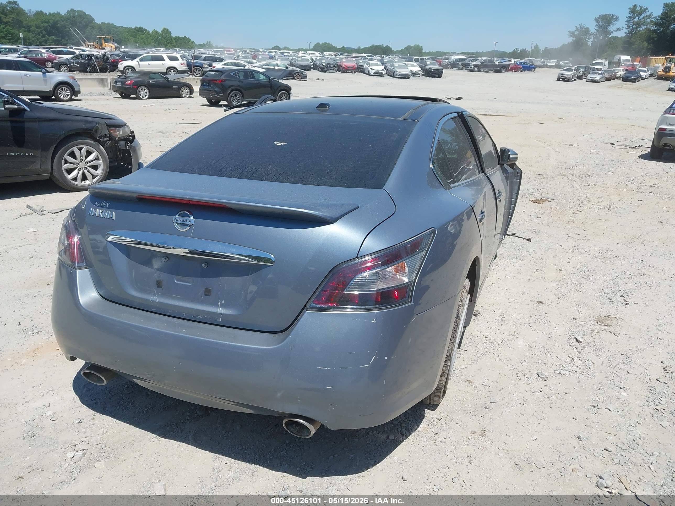 2012 Nissan Maxima 3.5 Sv Gray vin: 1N4AA5AP2CC817263