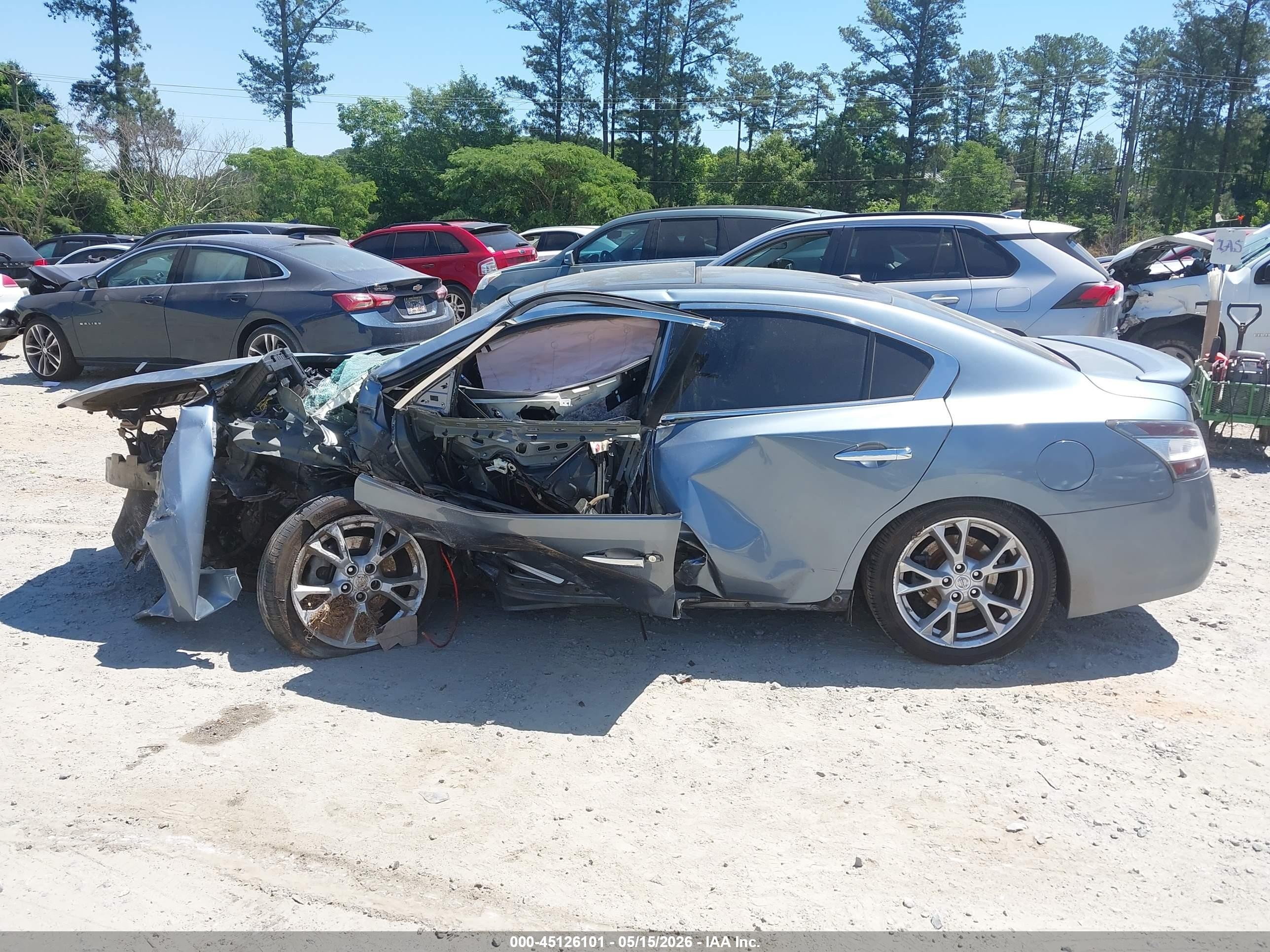2012 Nissan Maxima 3.5 Sv Gray vin: 1N4AA5AP2CC817263