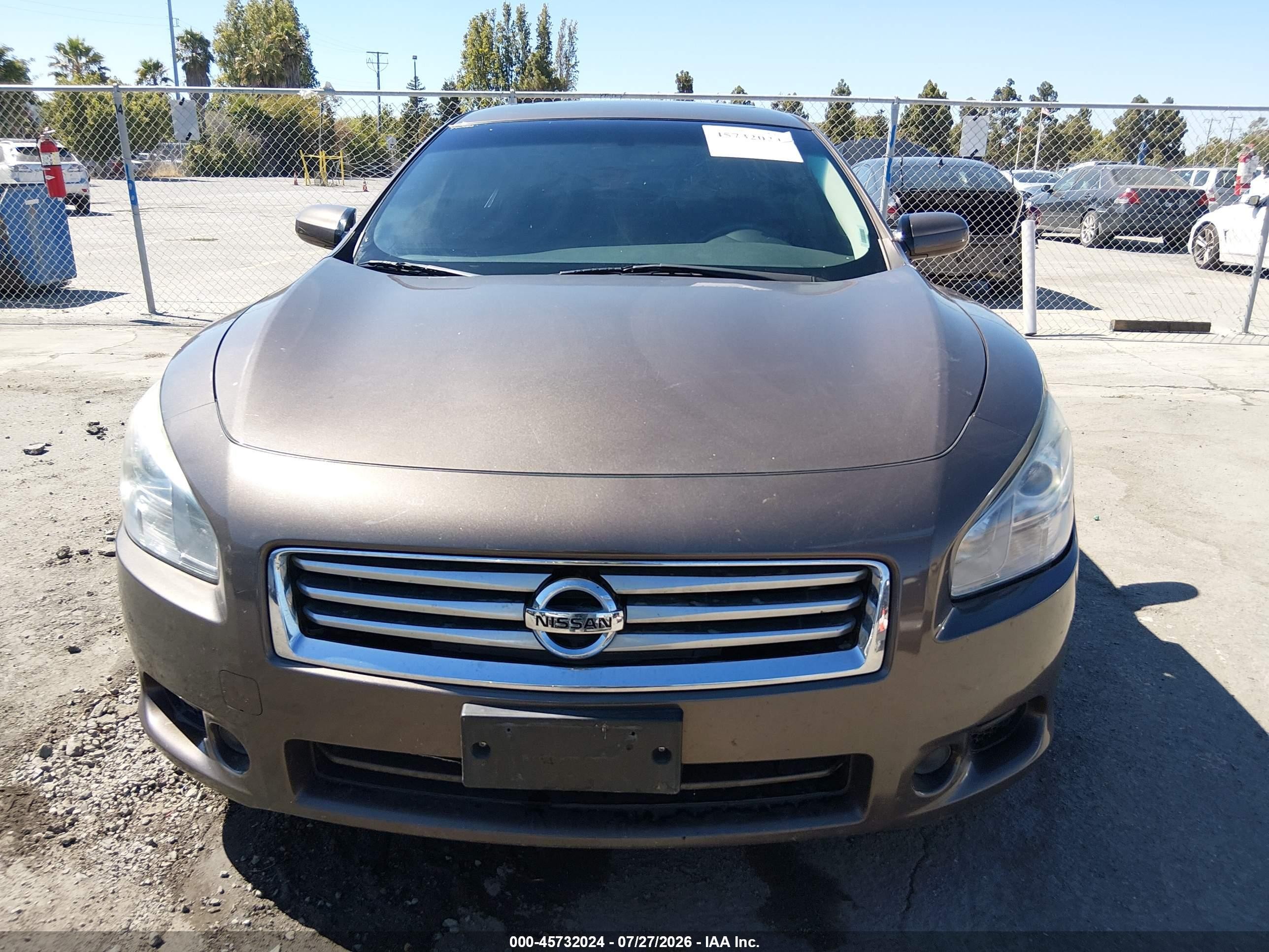 2012 Nissan Maxima 3.5 S Gray vin: 1N4AA5AP2CC822088