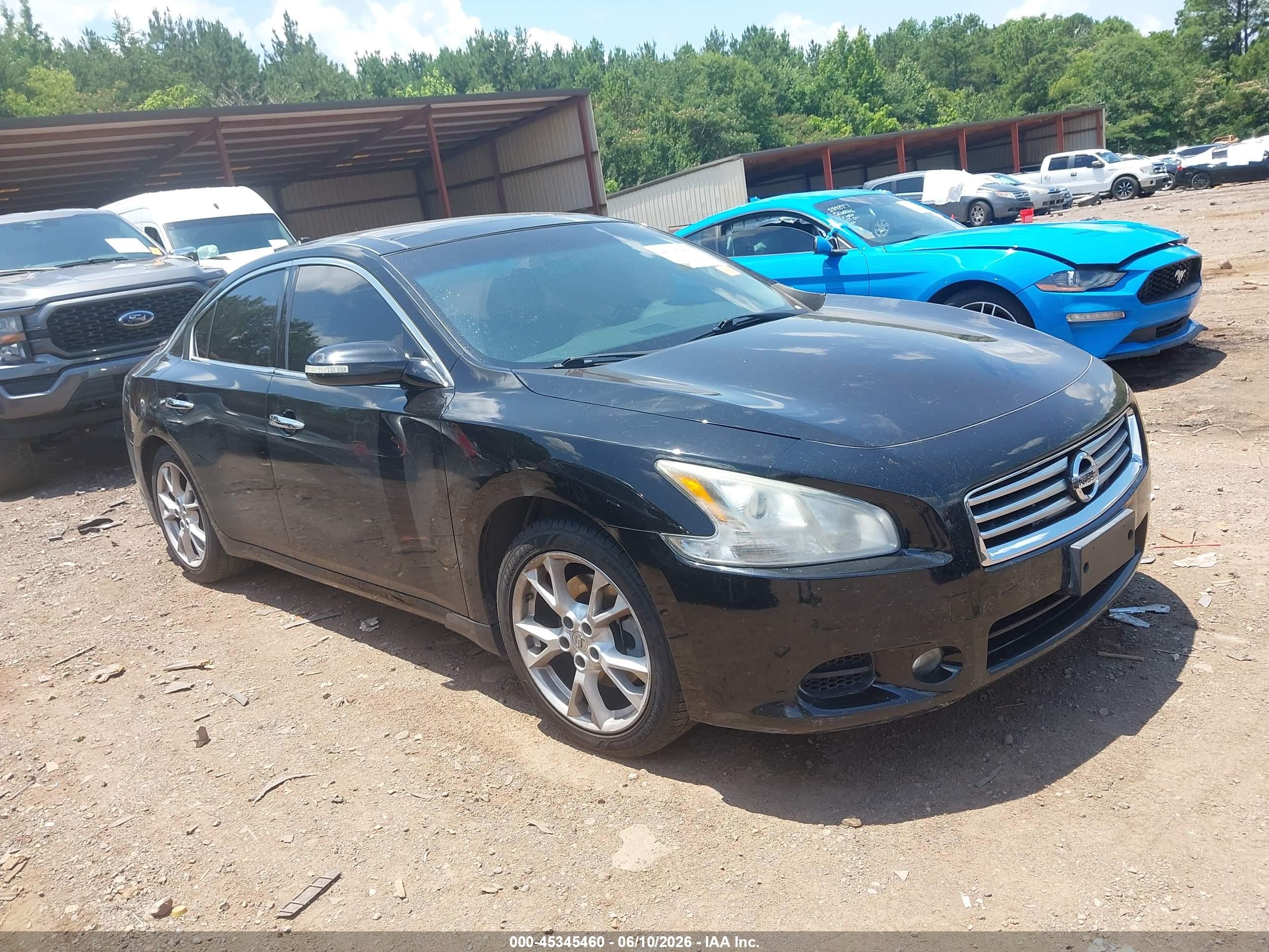 2012 Nissan Maxima 3.5 Sv Black vin: 1N4AA5AP2CC829767