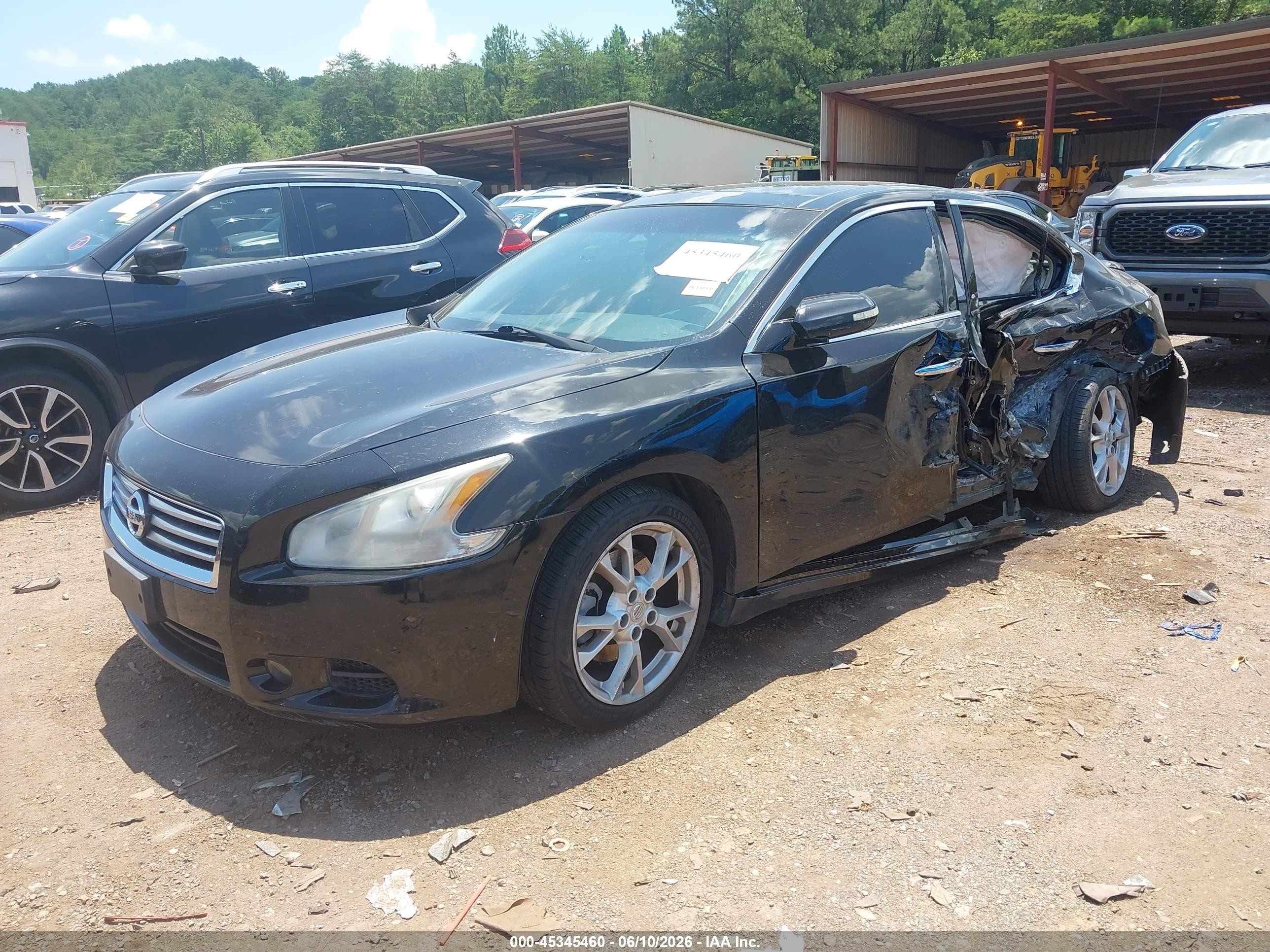 2012 Nissan Maxima 3.5 Sv Black vin: 1N4AA5AP2CC829767