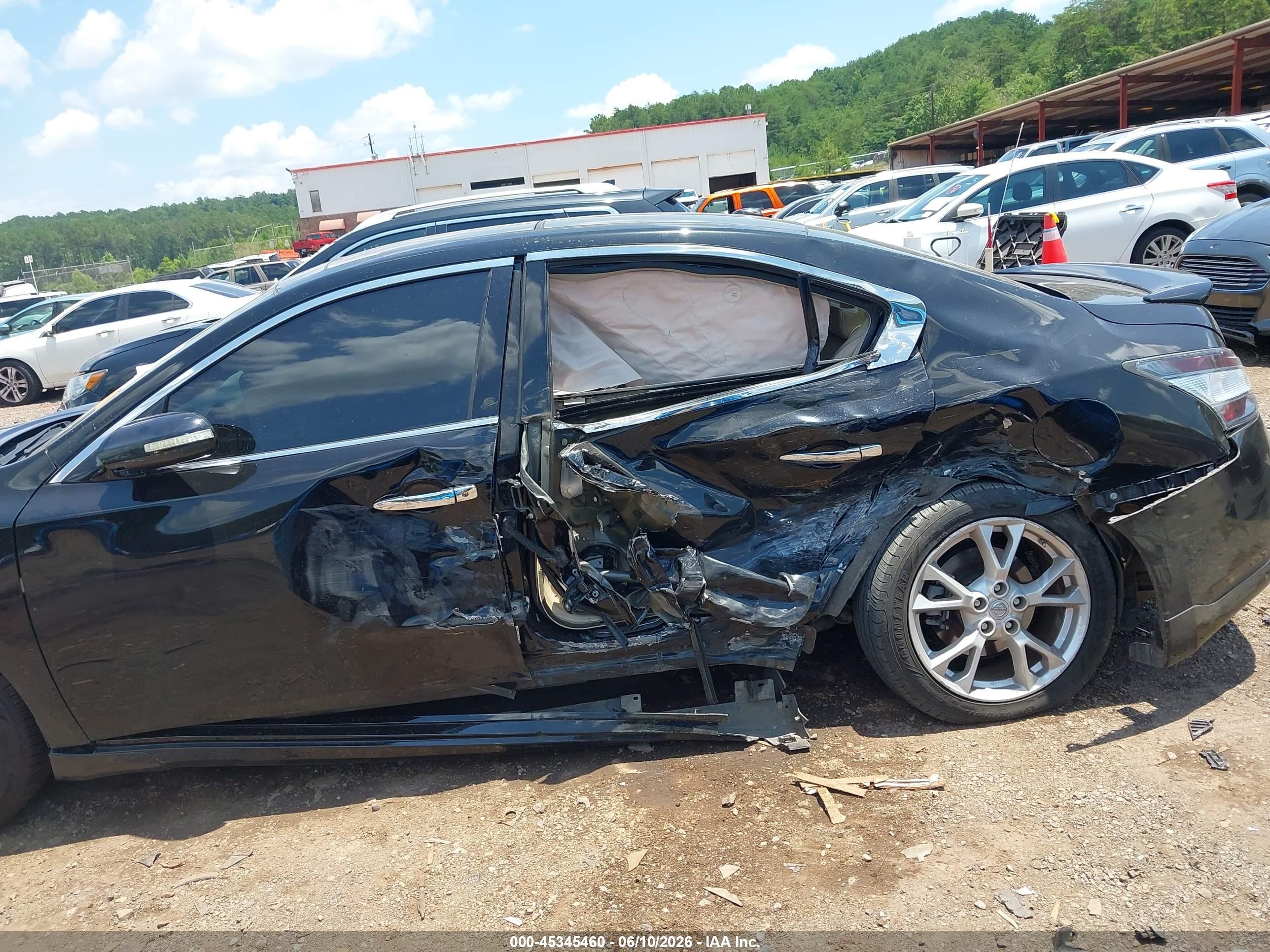 2012 Nissan Maxima 3.5 Sv Black vin: 1N4AA5AP2CC829767