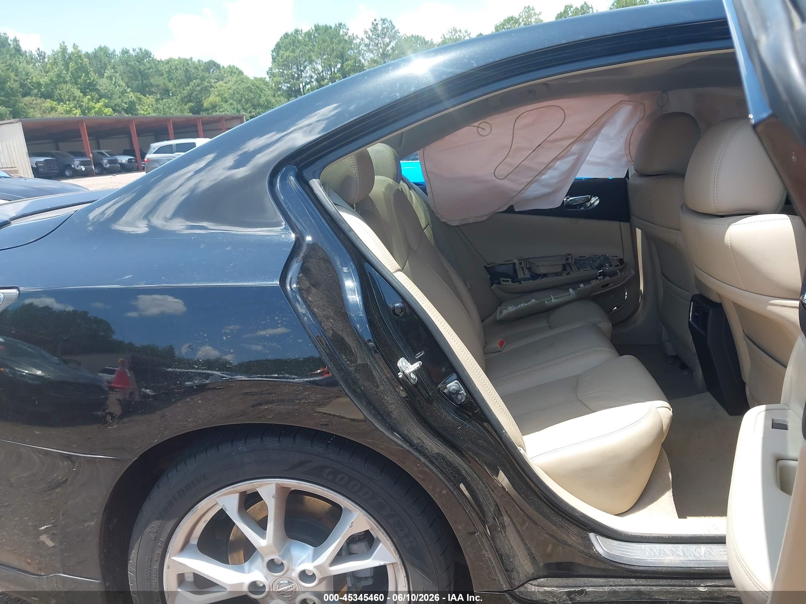 2012 Nissan Maxima 3.5 Sv Black vin: 1N4AA5AP2CC829767