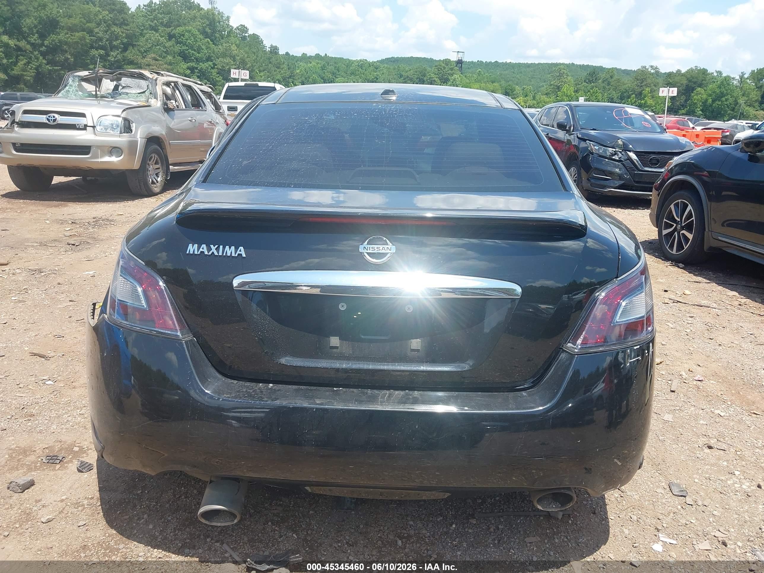 2012 Nissan Maxima 3.5 Sv Black vin: 1N4AA5AP2CC829767