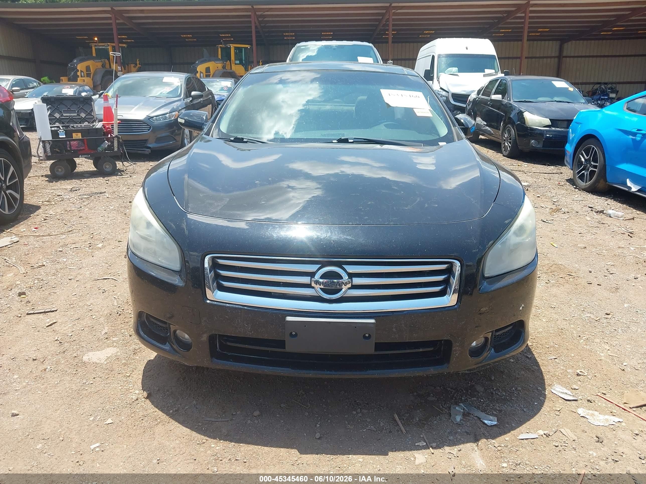 2012 Nissan Maxima 3.5 Sv Black vin: 1N4AA5AP2CC829767