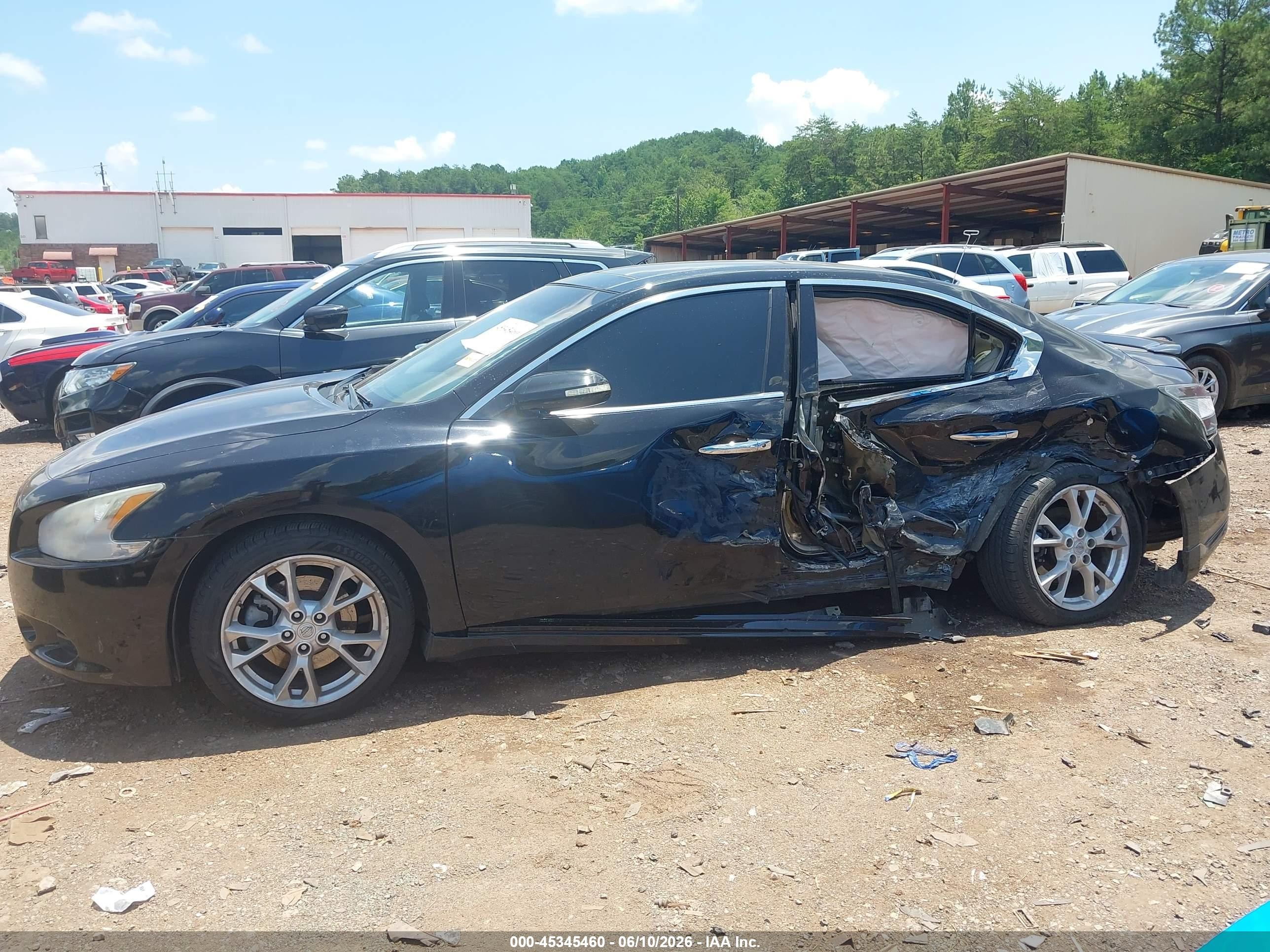 2012 Nissan Maxima 3.5 Sv Black vin: 1N4AA5AP2CC829767