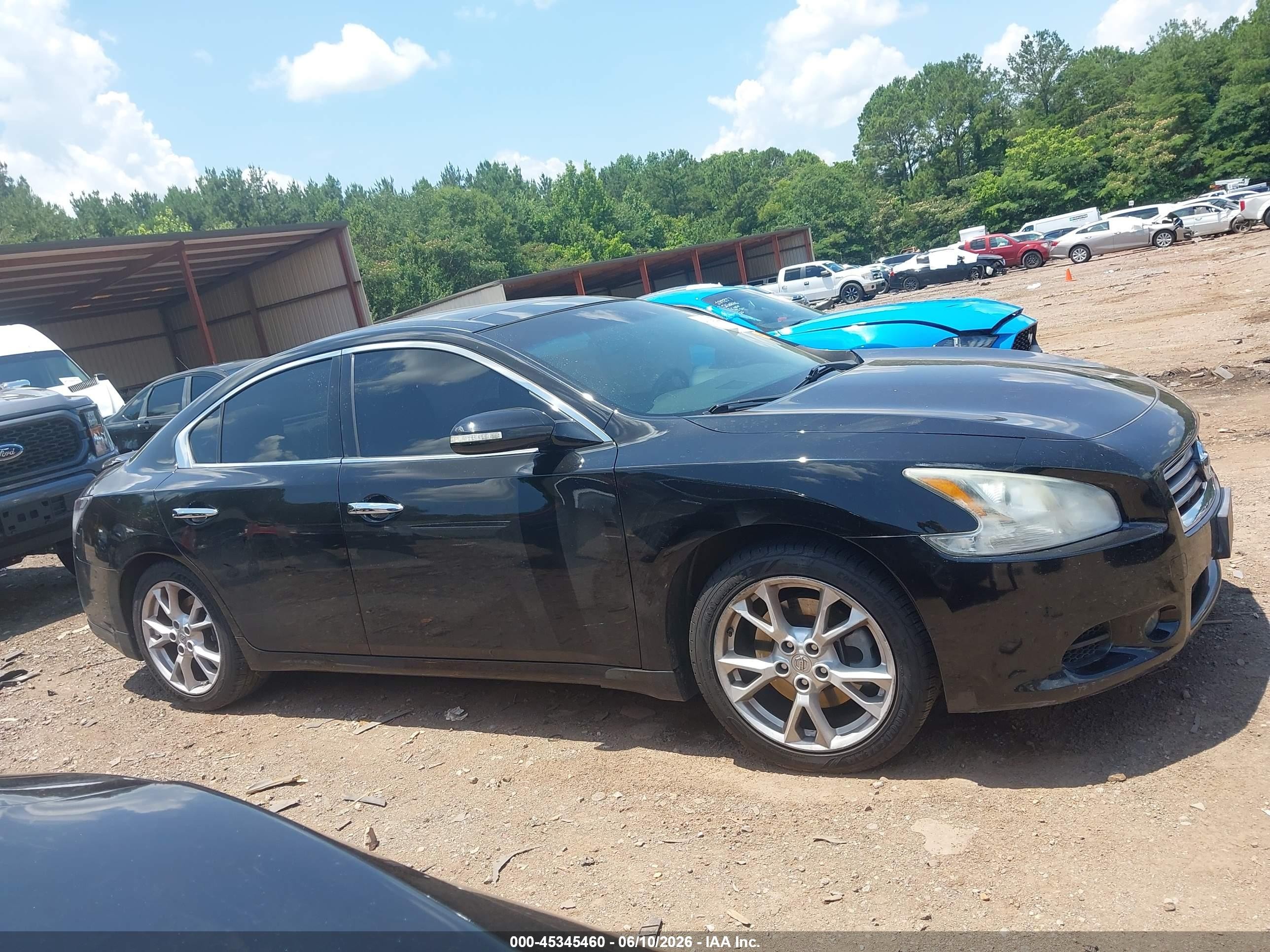 2012 Nissan Maxima 3.5 Sv Black vin: 1N4AA5AP2CC829767