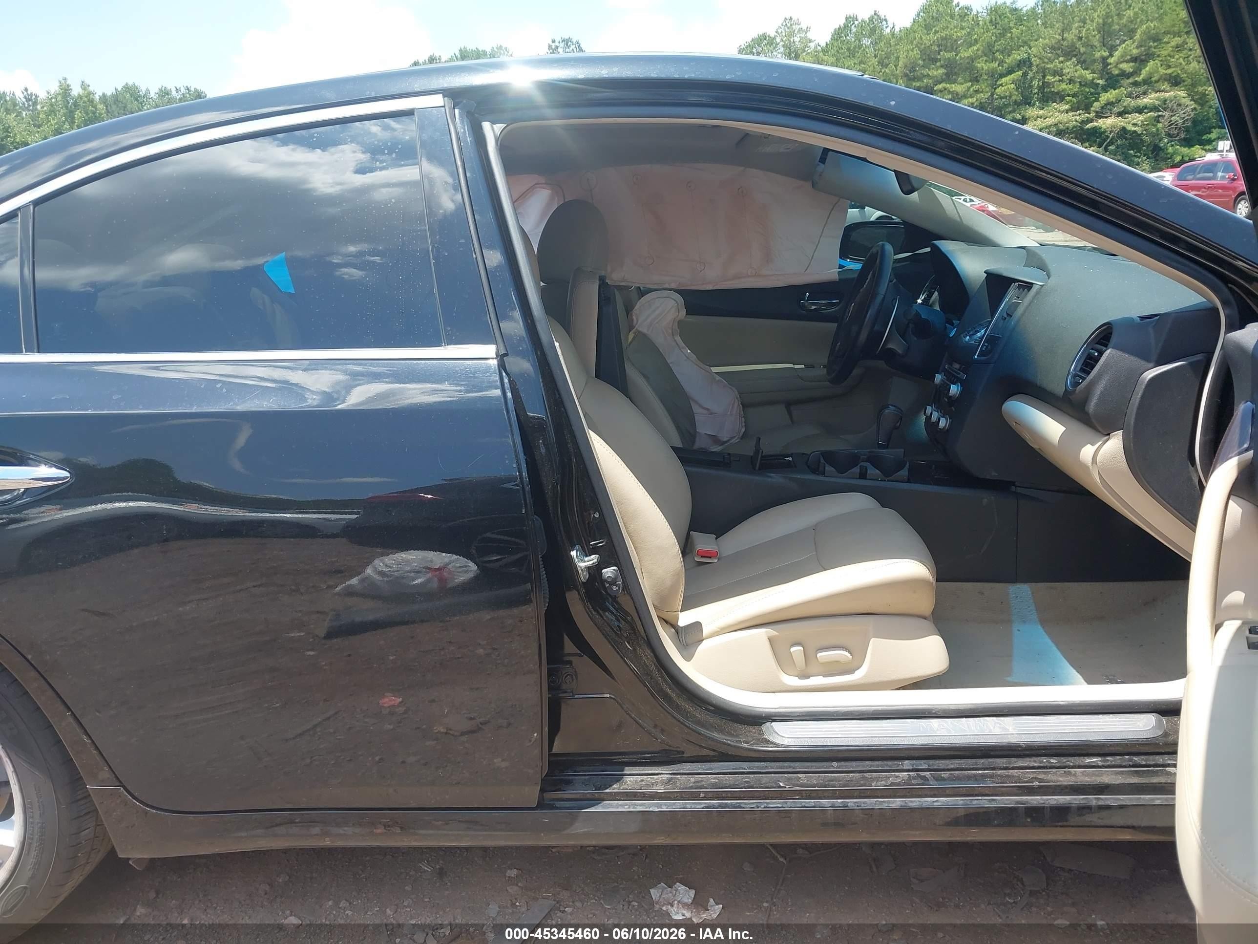 2012 Nissan Maxima 3.5 Sv Black vin: 1N4AA5AP2CC829767