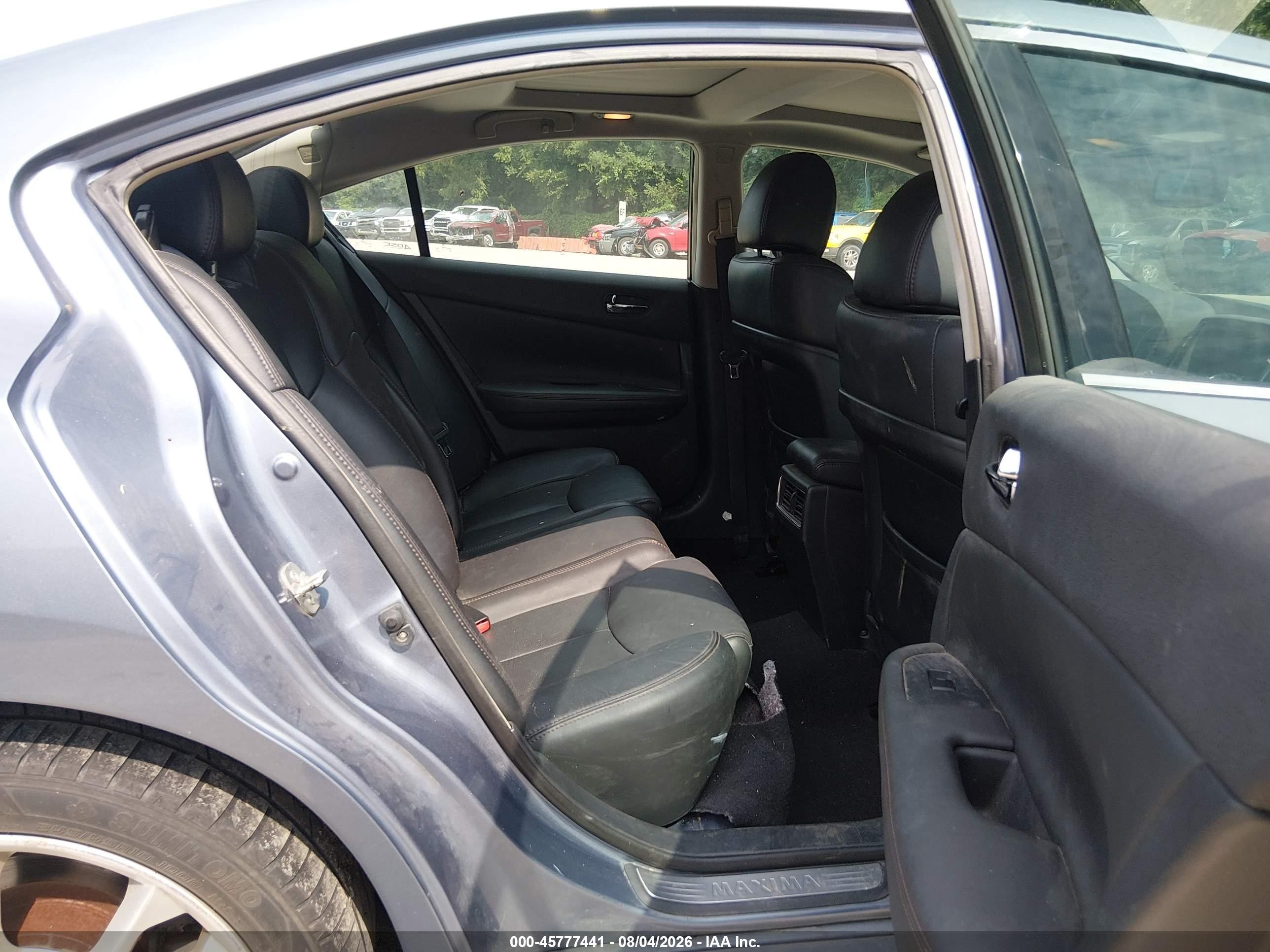 2012 Nissan Maxima 3.5 Sv Blue vin: 1N4AA5AP2CC834810