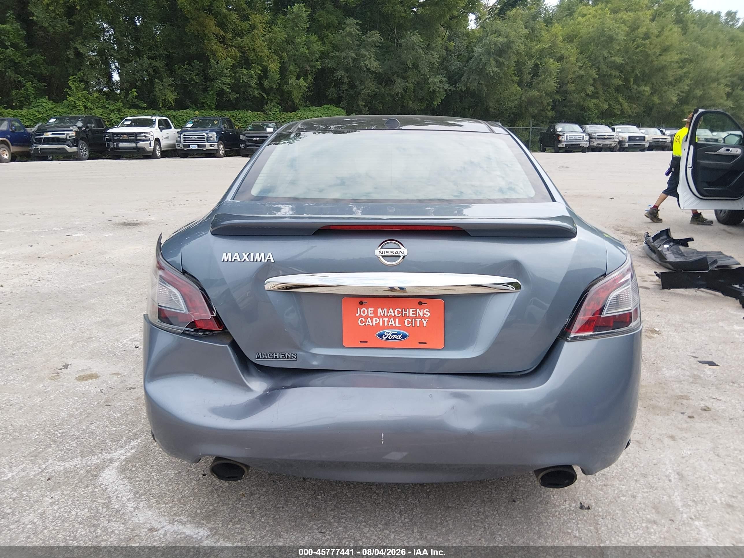 2012 Nissan Maxima 3.5 Sv Blue vin: 1N4AA5AP2CC834810