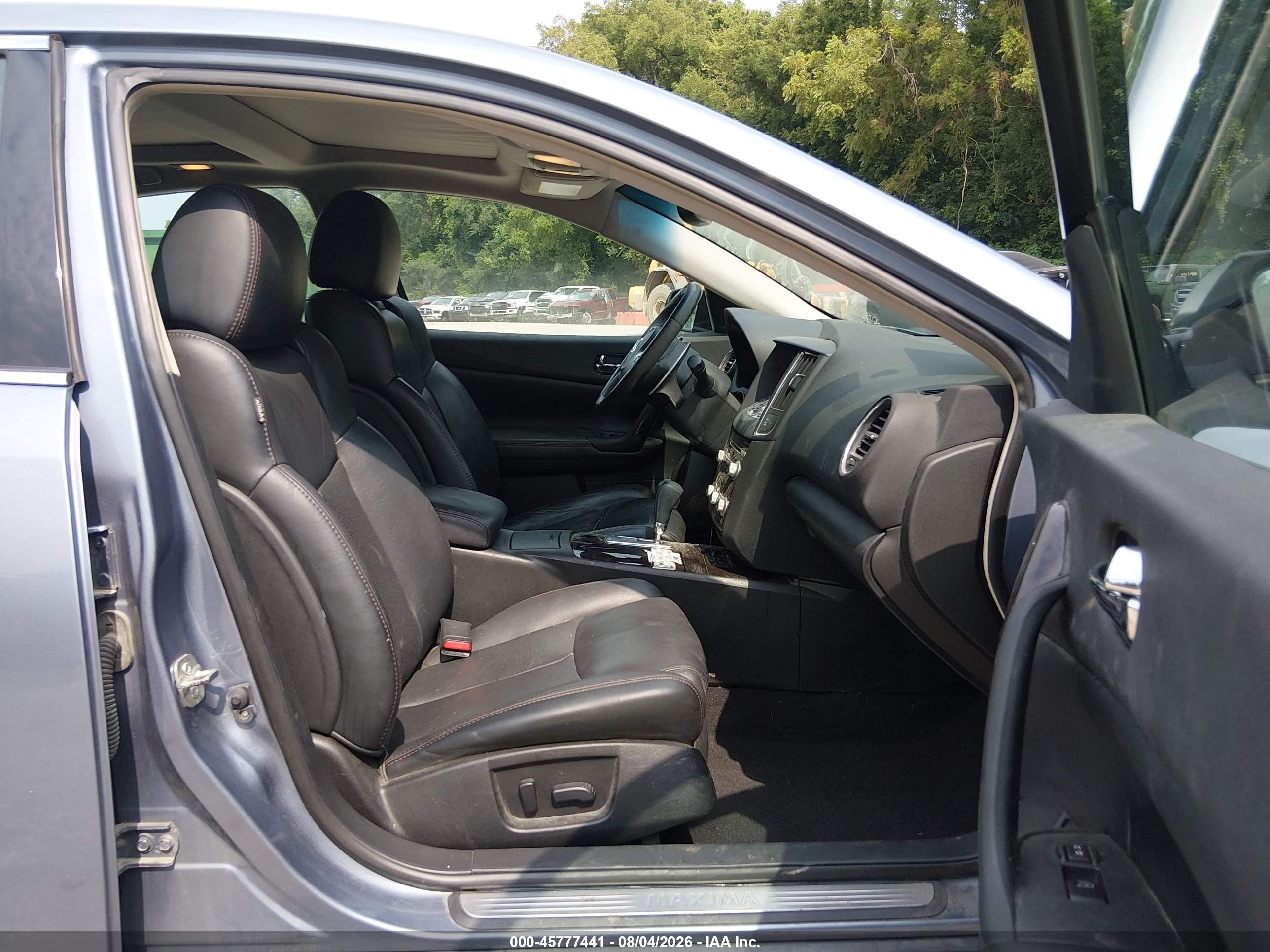 2012 Nissan Maxima 3.5 Sv Blue vin: 1N4AA5AP2CC834810