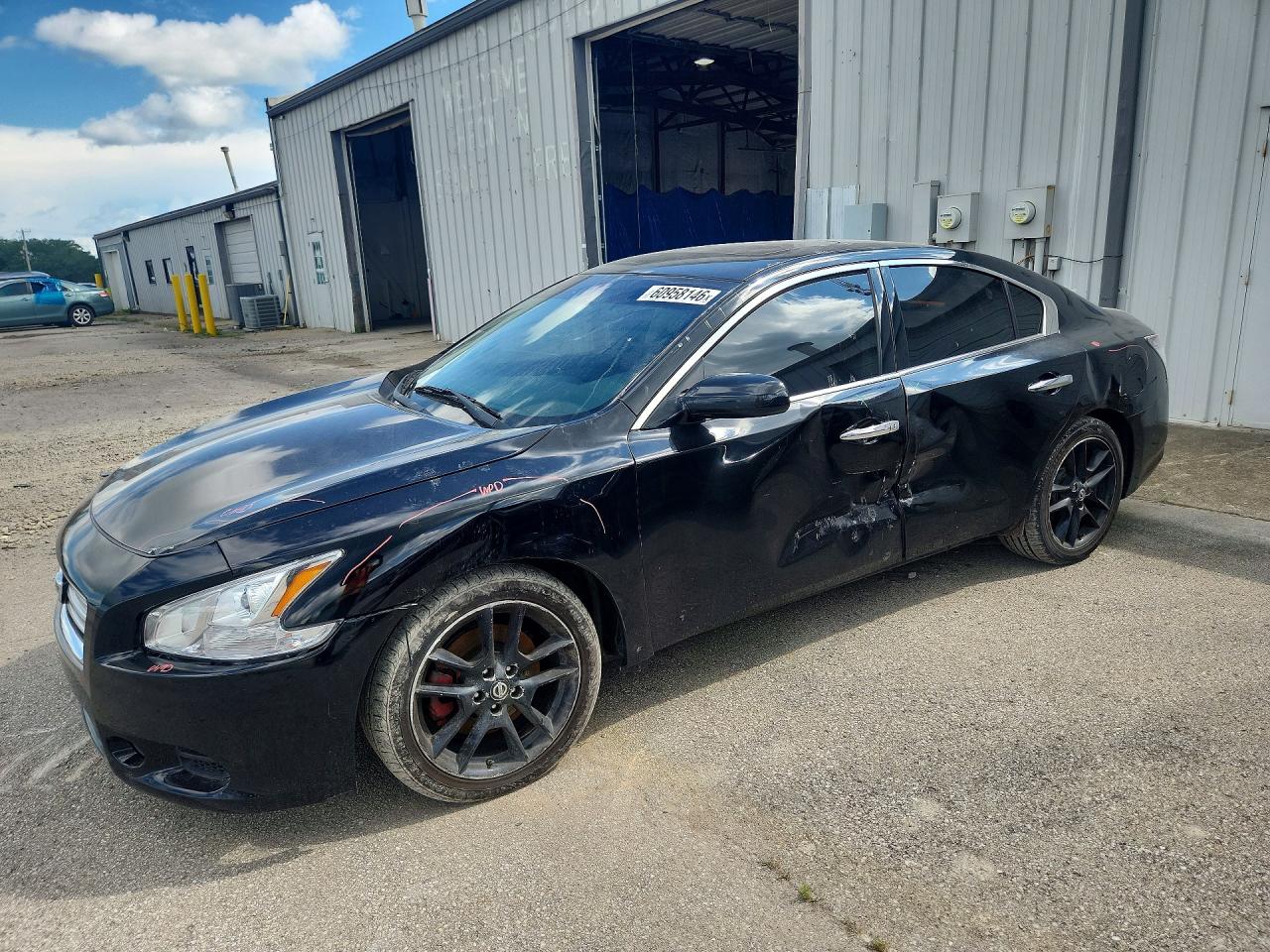 2012 Nissan Maxima 3.5 S Черный vin: 1N4AA5AP2CC851946