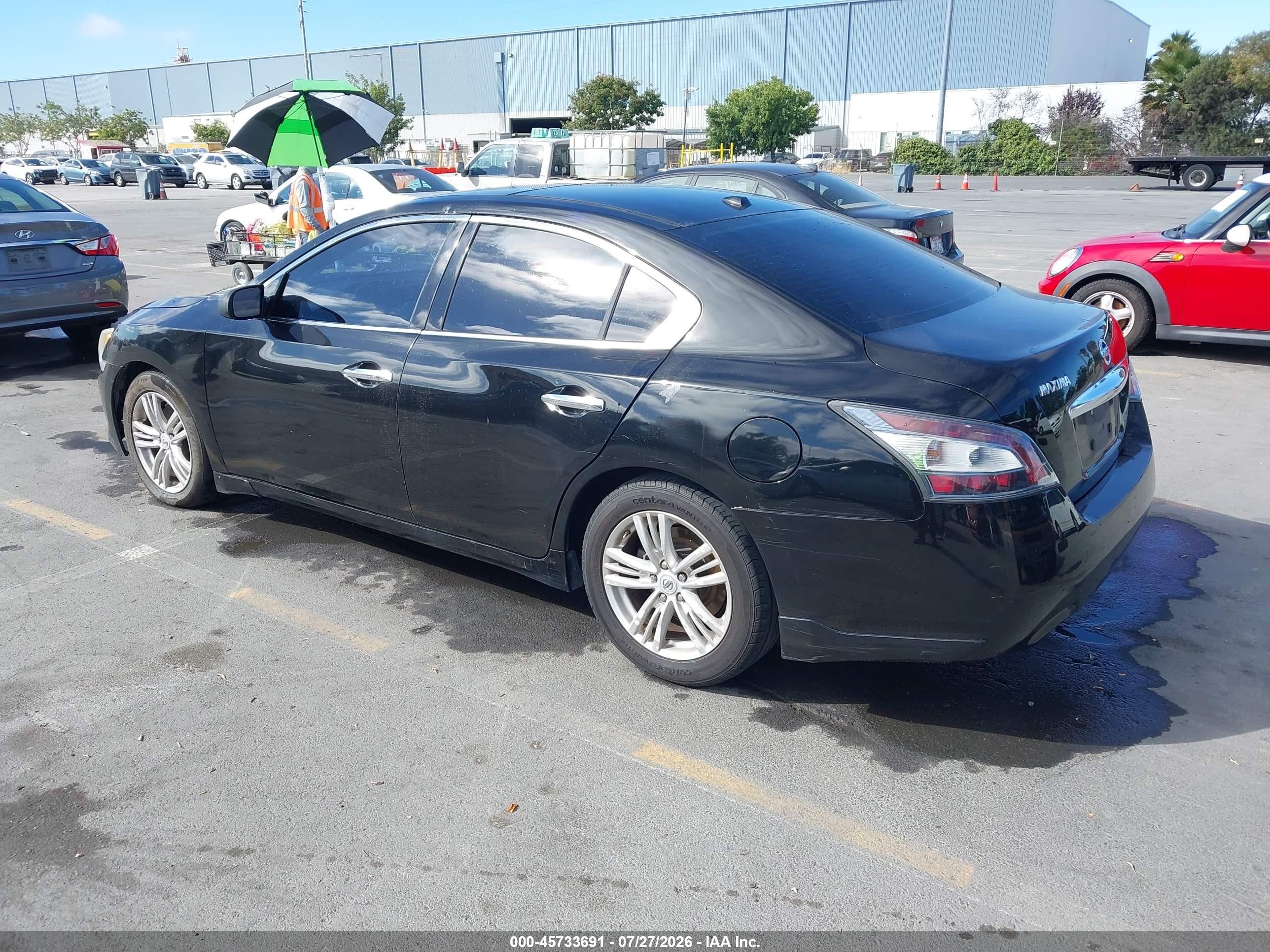 2012 Nissan Maxima 3.5 Sv Black vin: 1N4AA5AP2CC857844