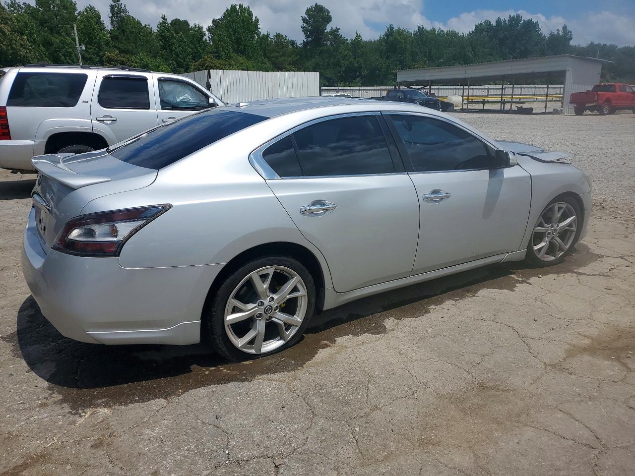 2012 Nissan Maxima S/sv Silver vin: 1N4AA5AP2CC861165