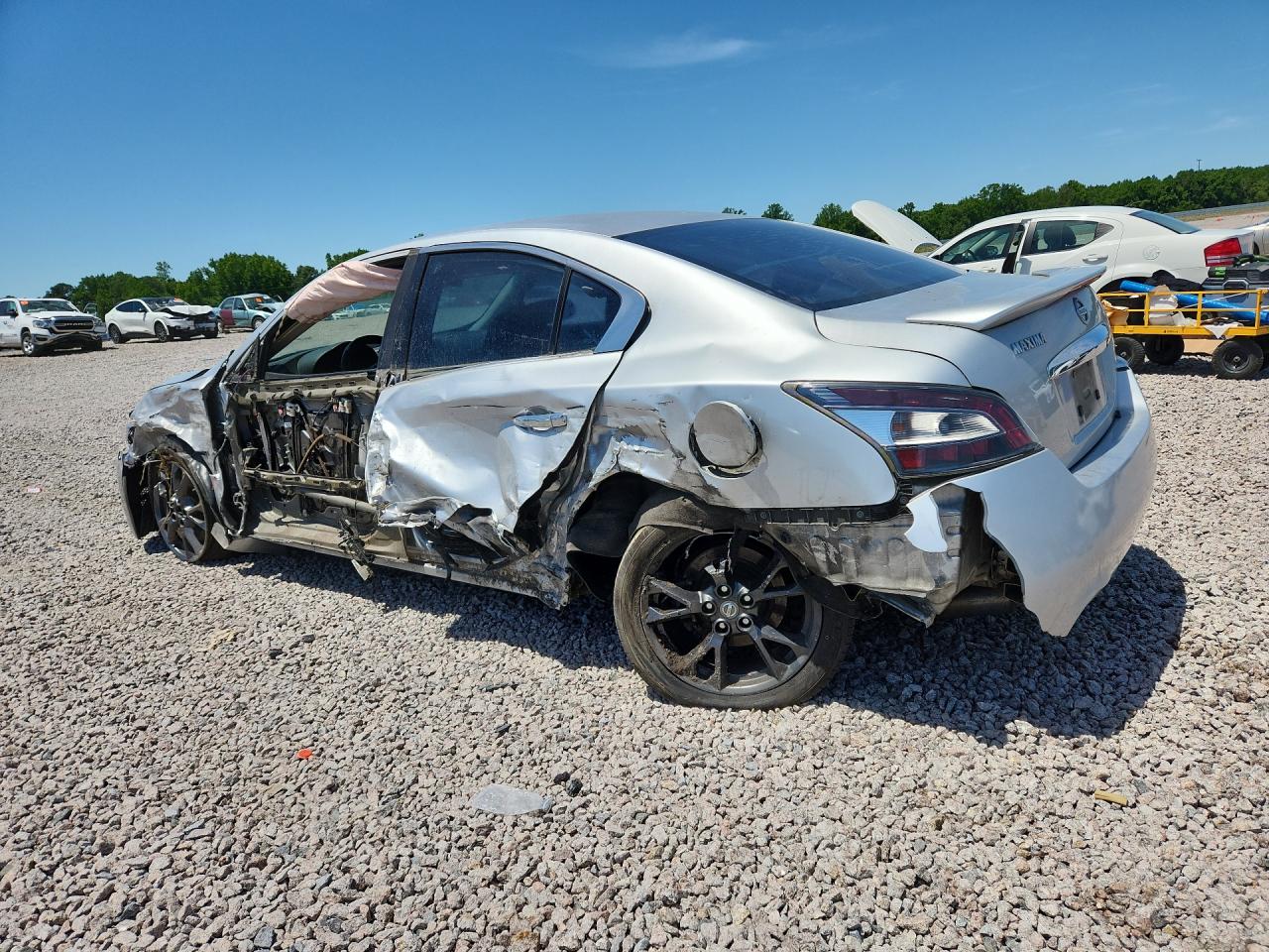 2012 Nissan Maxima 3.5 S Silver vin: 1N4AA5AP2CC870125