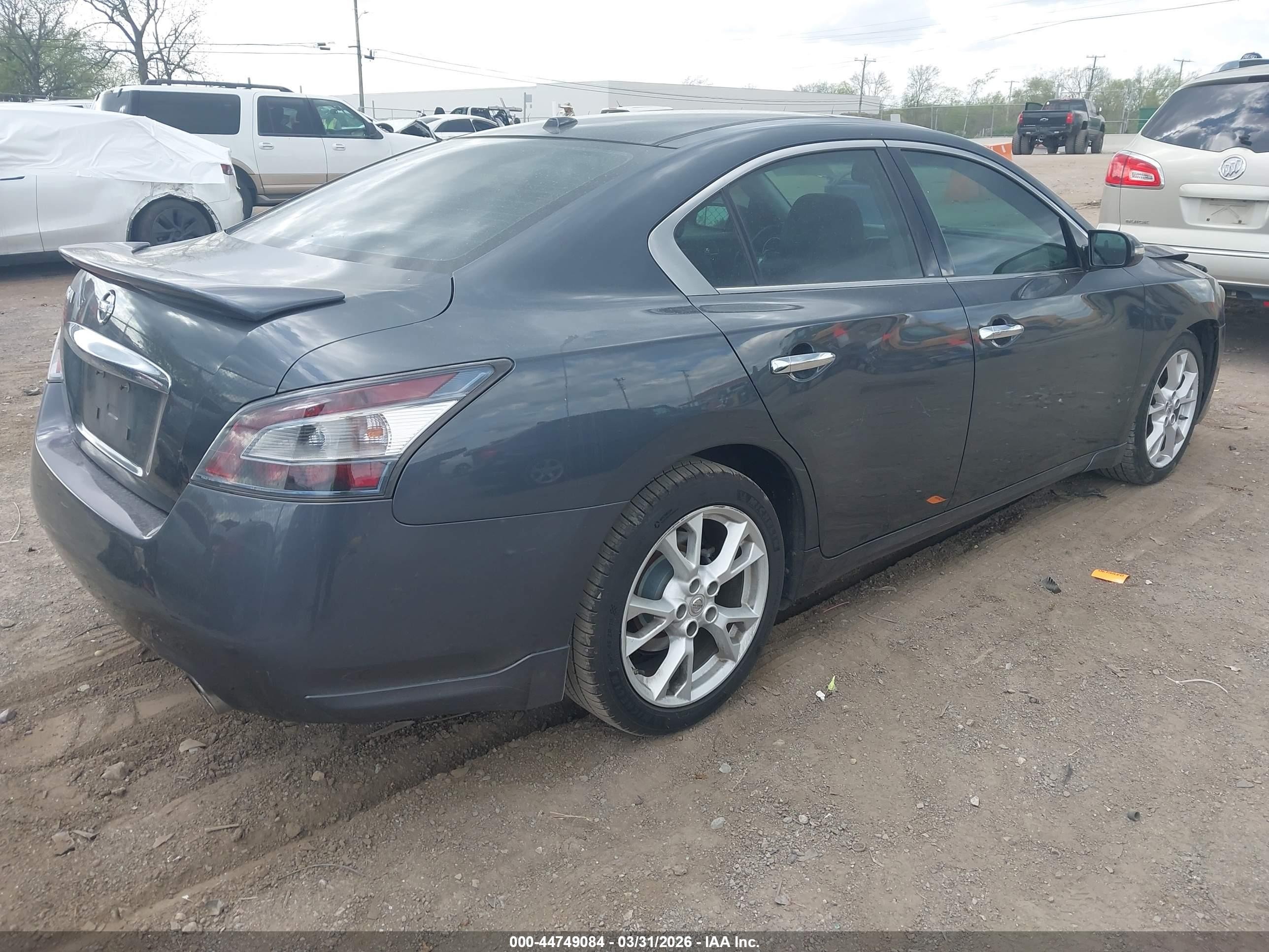 2013 Nissan Maxima 3.5 Sv Light Blue vin: 1N4AA5AP2DC808953