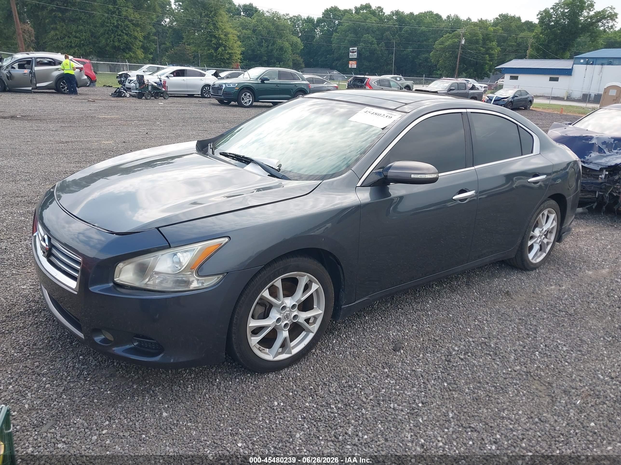 2013 Nissan Maxima 3.5 Sv Blue vin: 1N4AA5AP2DC810220