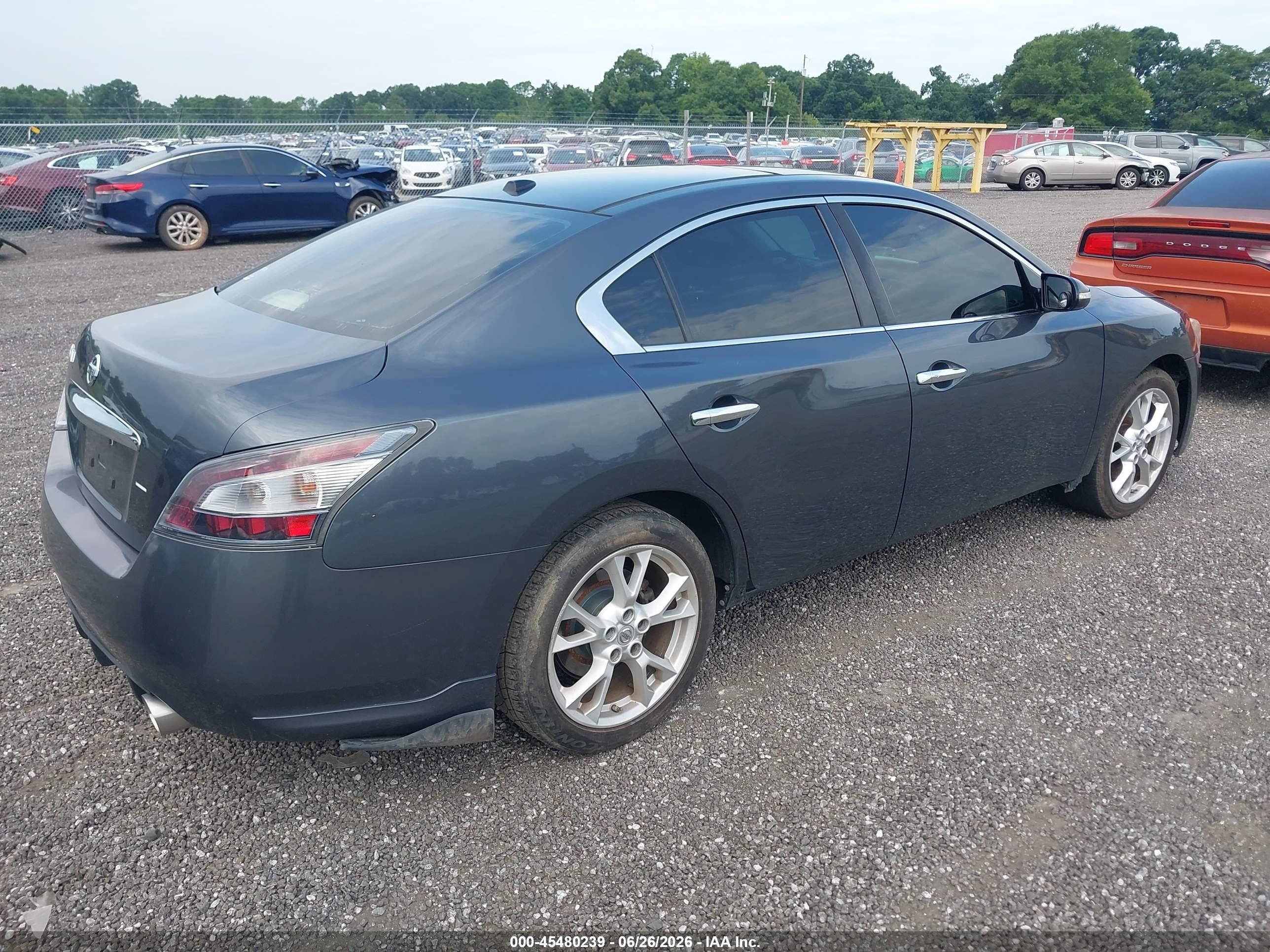 2013 Nissan Maxima 3.5 Sv Blue vin: 1N4AA5AP2DC810220