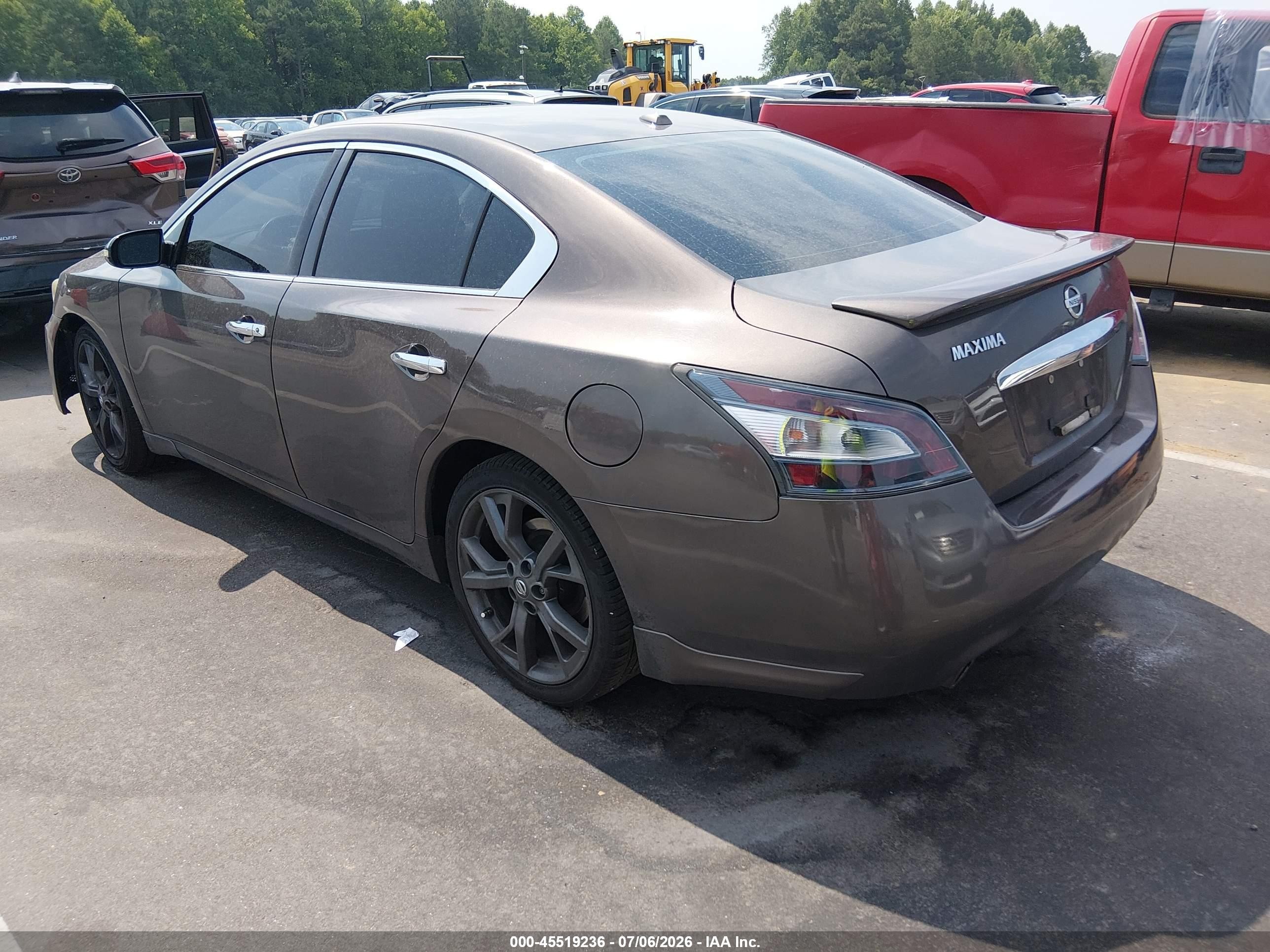2013 Nissan Maxima 3.5 Sv Gray vin: 1N4AA5AP2DC811299