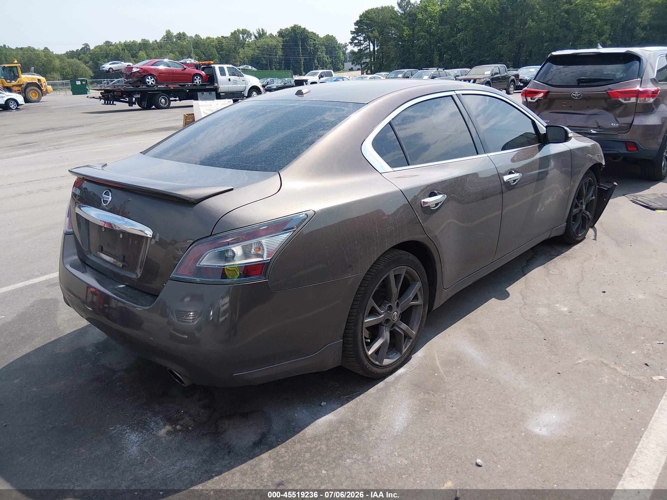 2013 Nissan Maxima 3.5 Sv Gray vin: 1N4AA5AP2DC811299