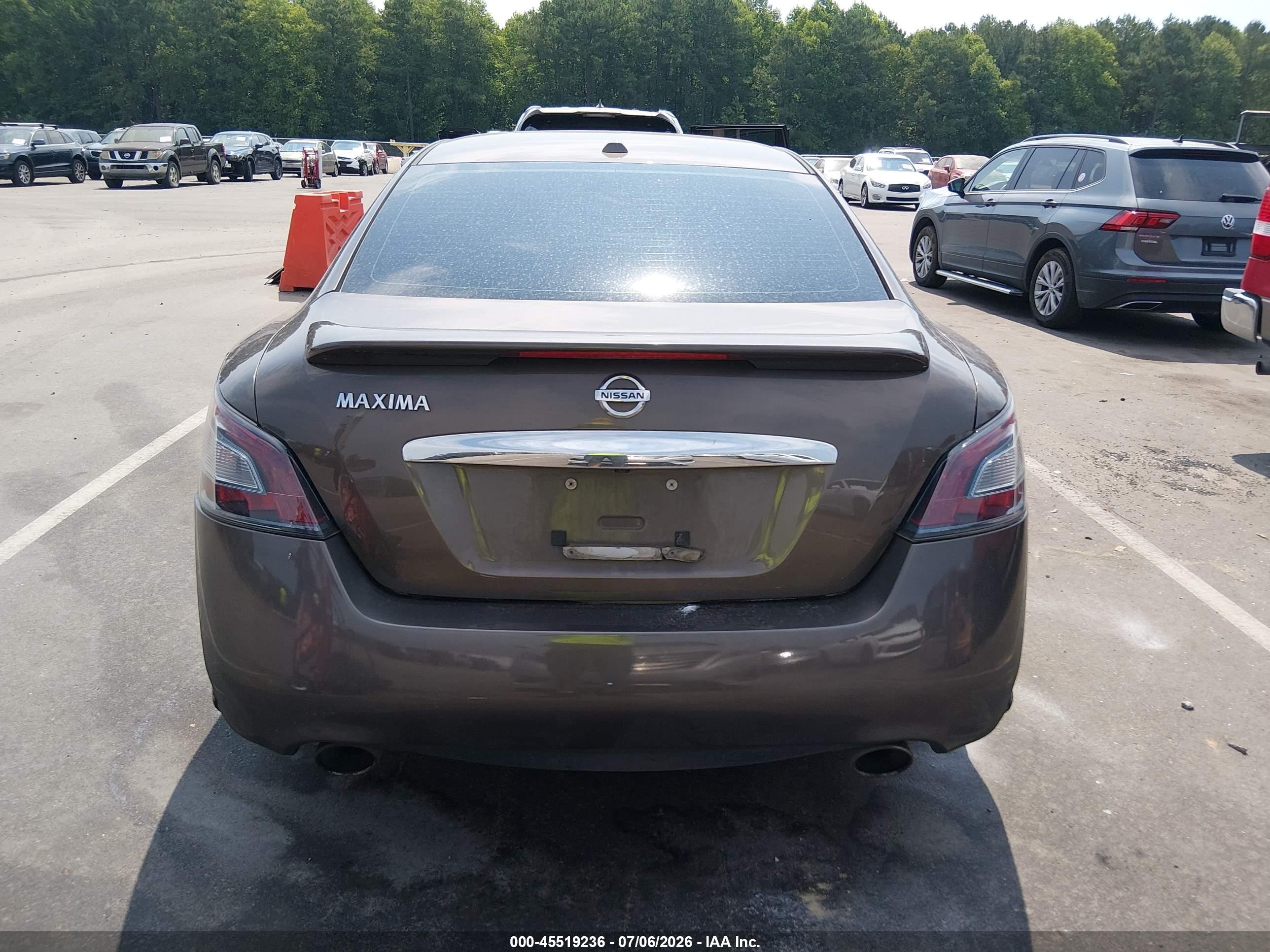 2013 Nissan Maxima 3.5 Sv Gray vin: 1N4AA5AP2DC811299