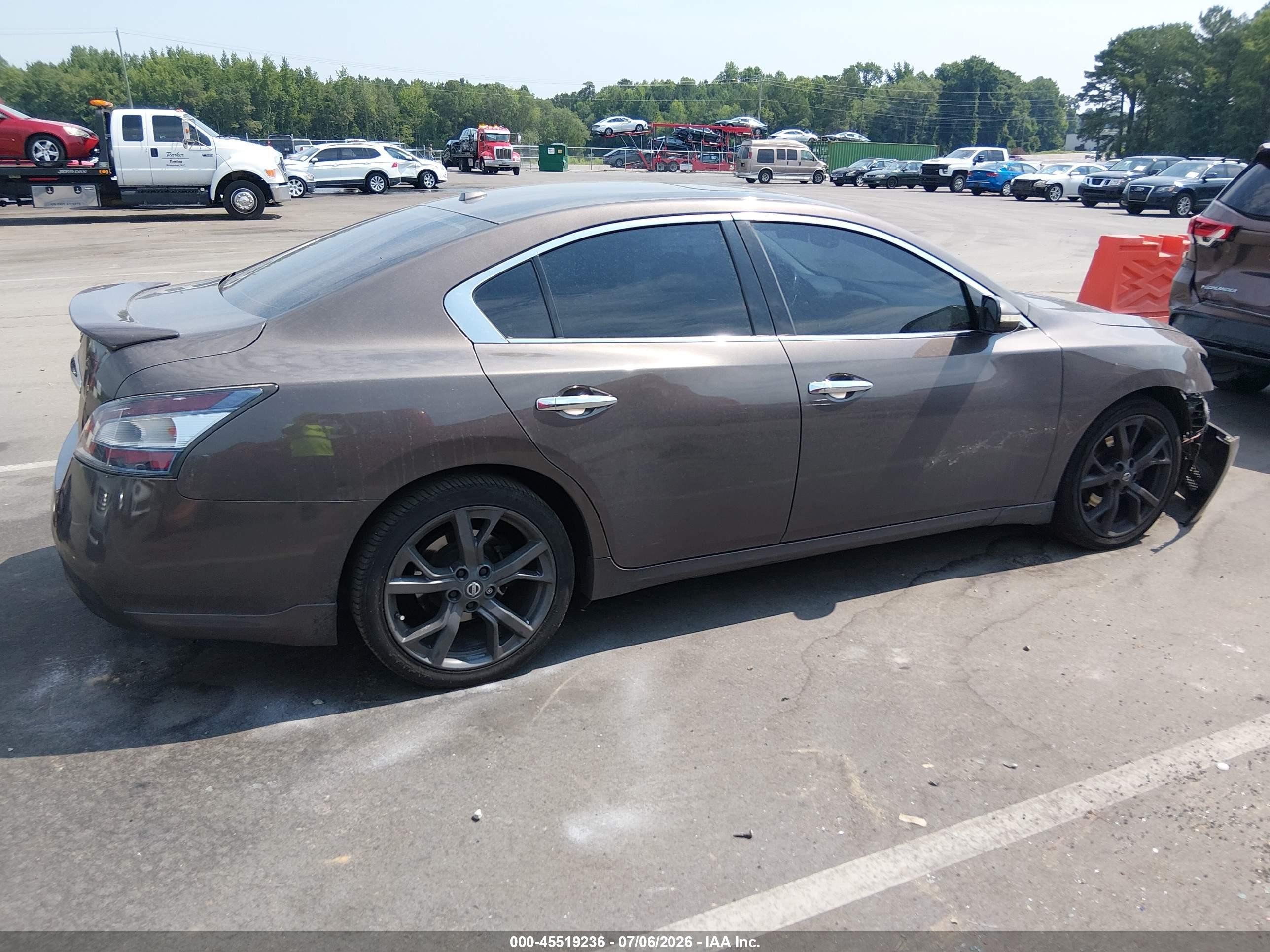 2013 Nissan Maxima 3.5 Sv Gray vin: 1N4AA5AP2DC811299