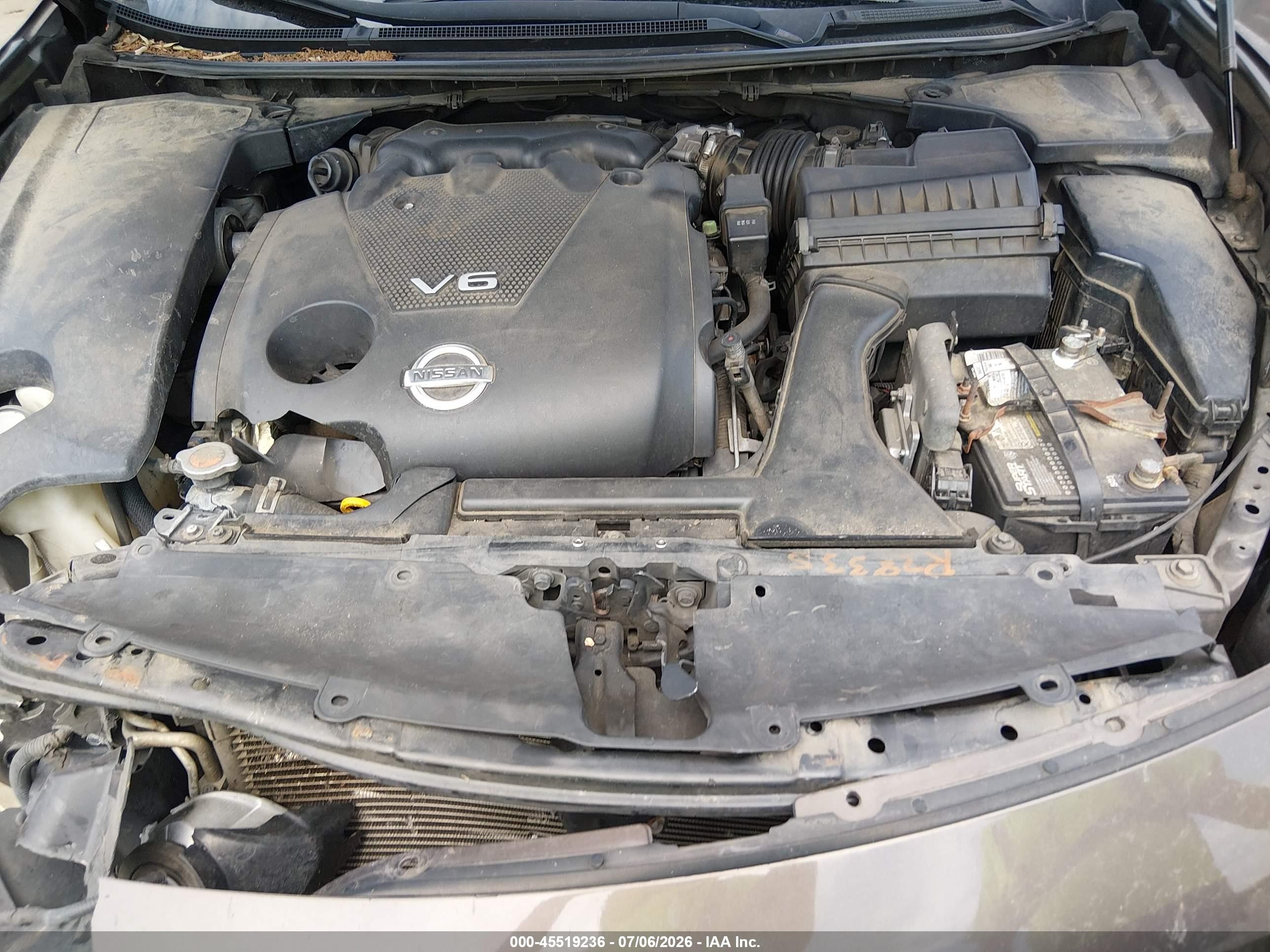 2013 Nissan Maxima 3.5 Sv Gray vin: 1N4AA5AP2DC811299