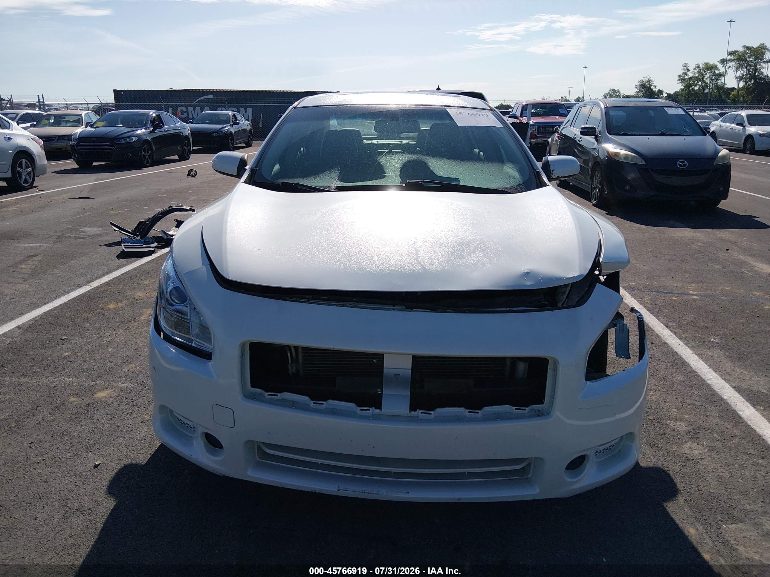 2013 Nissan Maxima 3.5 S Белый vin: 1N4AA5AP2DC823629