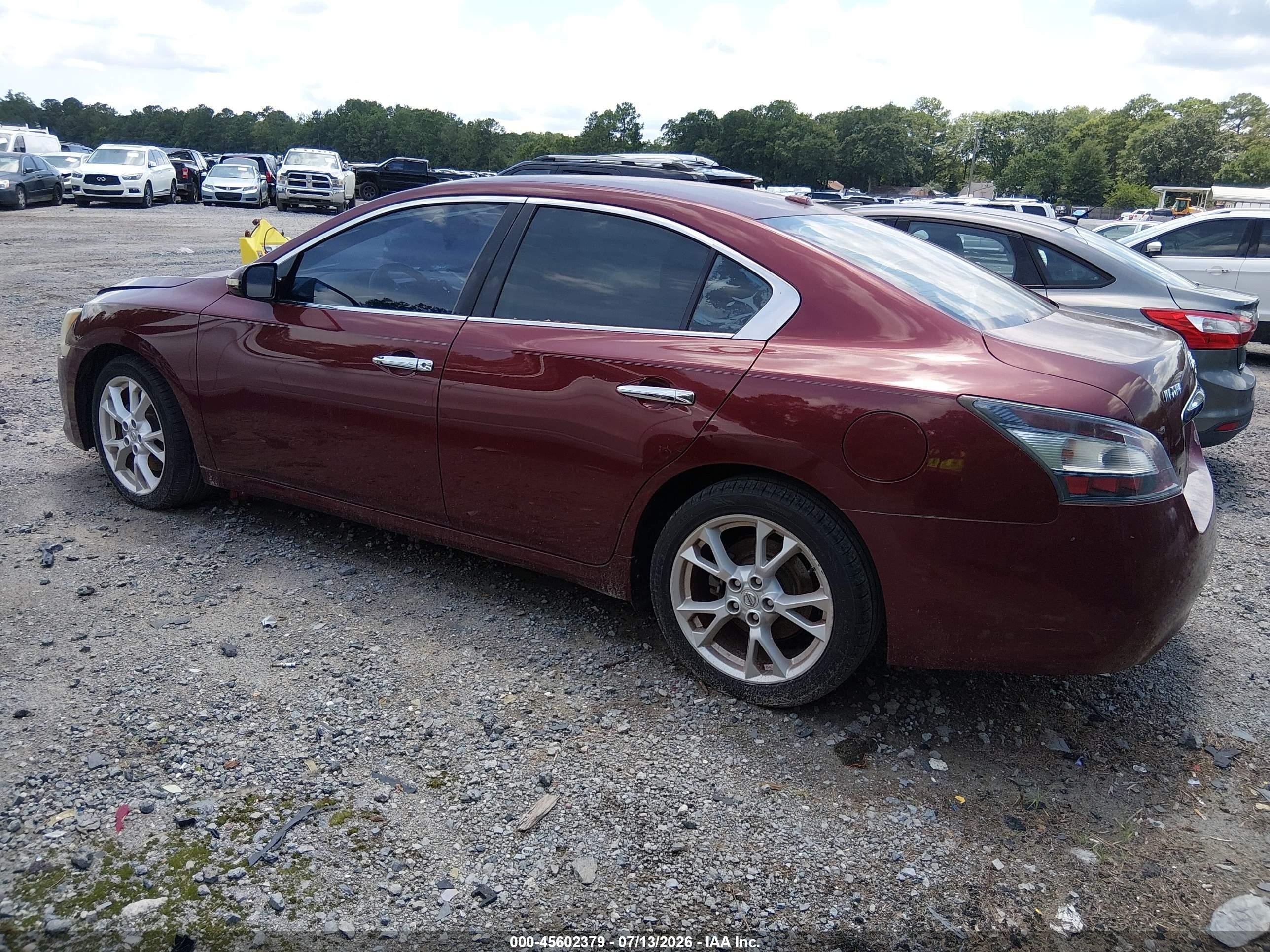 2013 Nissan Maxima 3.5 Sv Red vin: 1N4AA5AP2DC833738