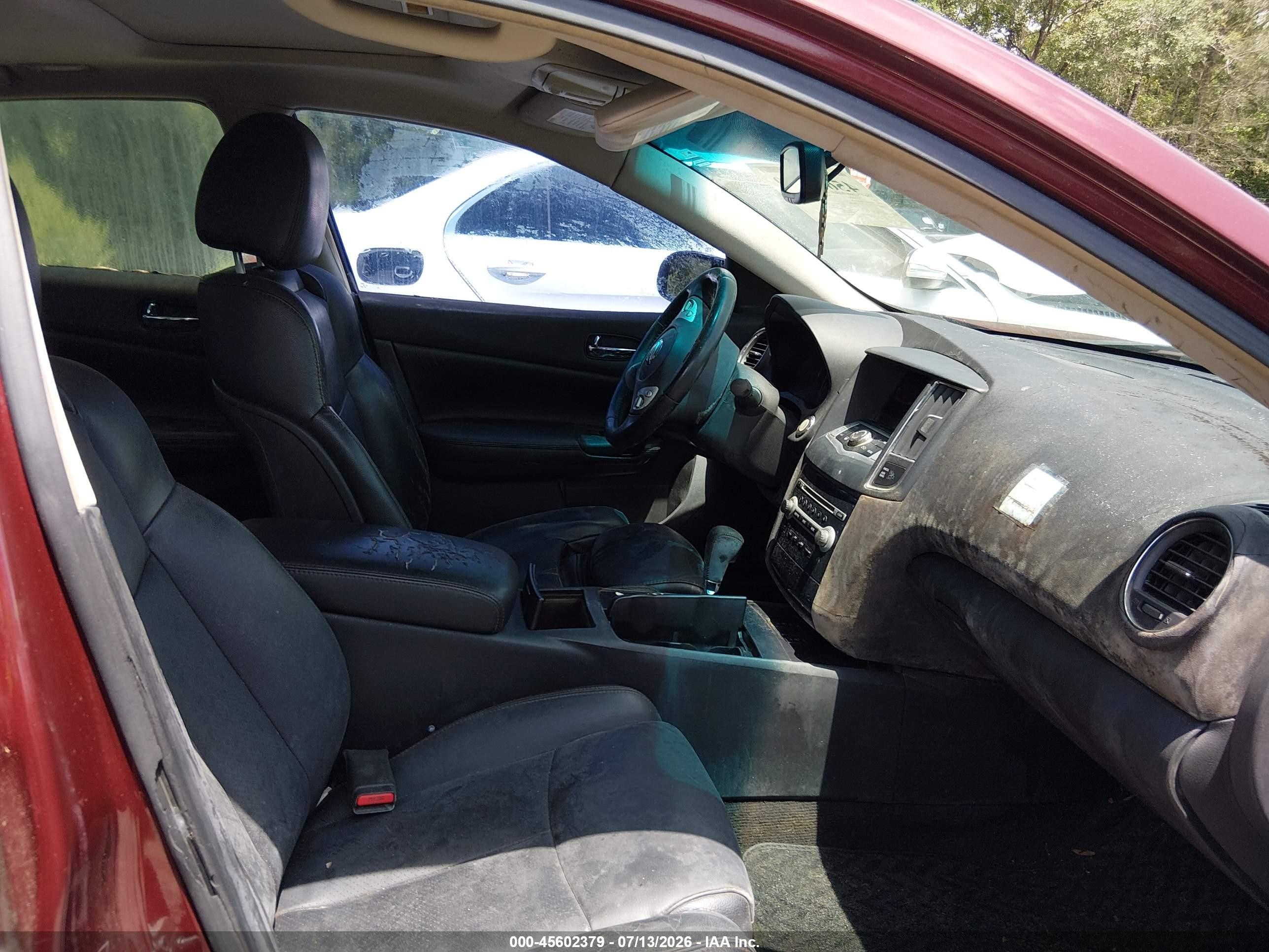 2013 Nissan Maxima 3.5 Sv Red vin: 1N4AA5AP2DC833738