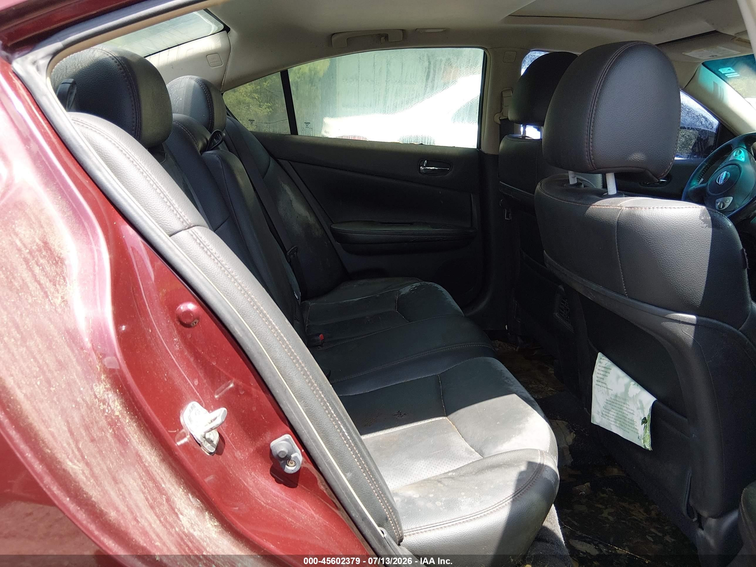 2013 Nissan Maxima 3.5 Sv Red vin: 1N4AA5AP2DC833738