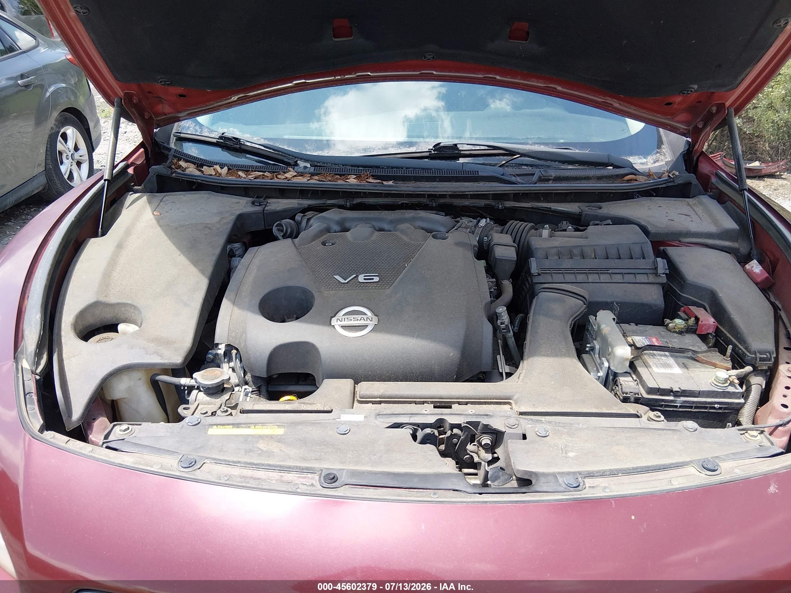 2013 Nissan Maxima 3.5 Sv Red vin: 1N4AA5AP2DC833738