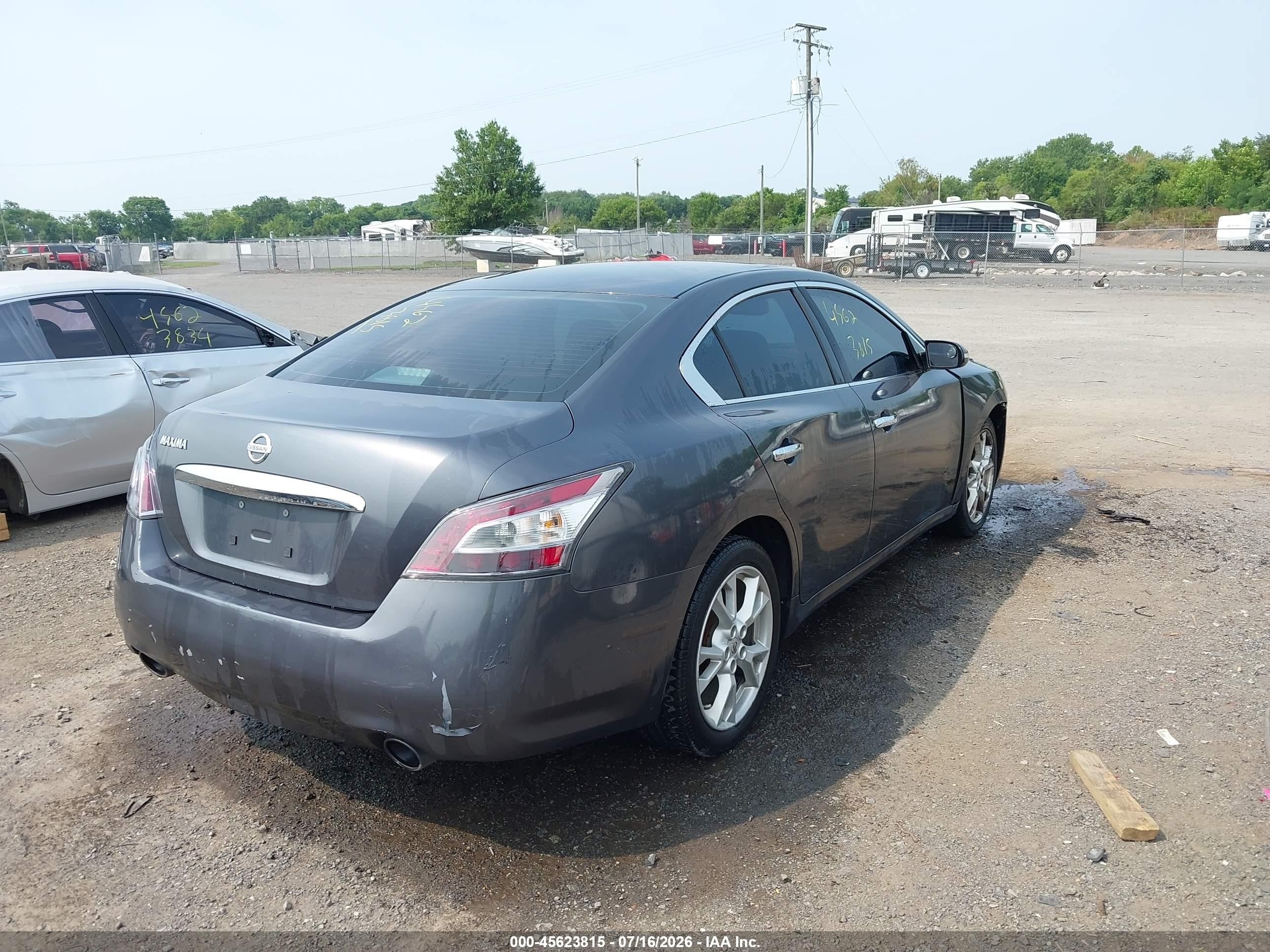 2013 Nissan Maxima 3.5 Sv Gray vin: 1N4AA5AP2DC837918