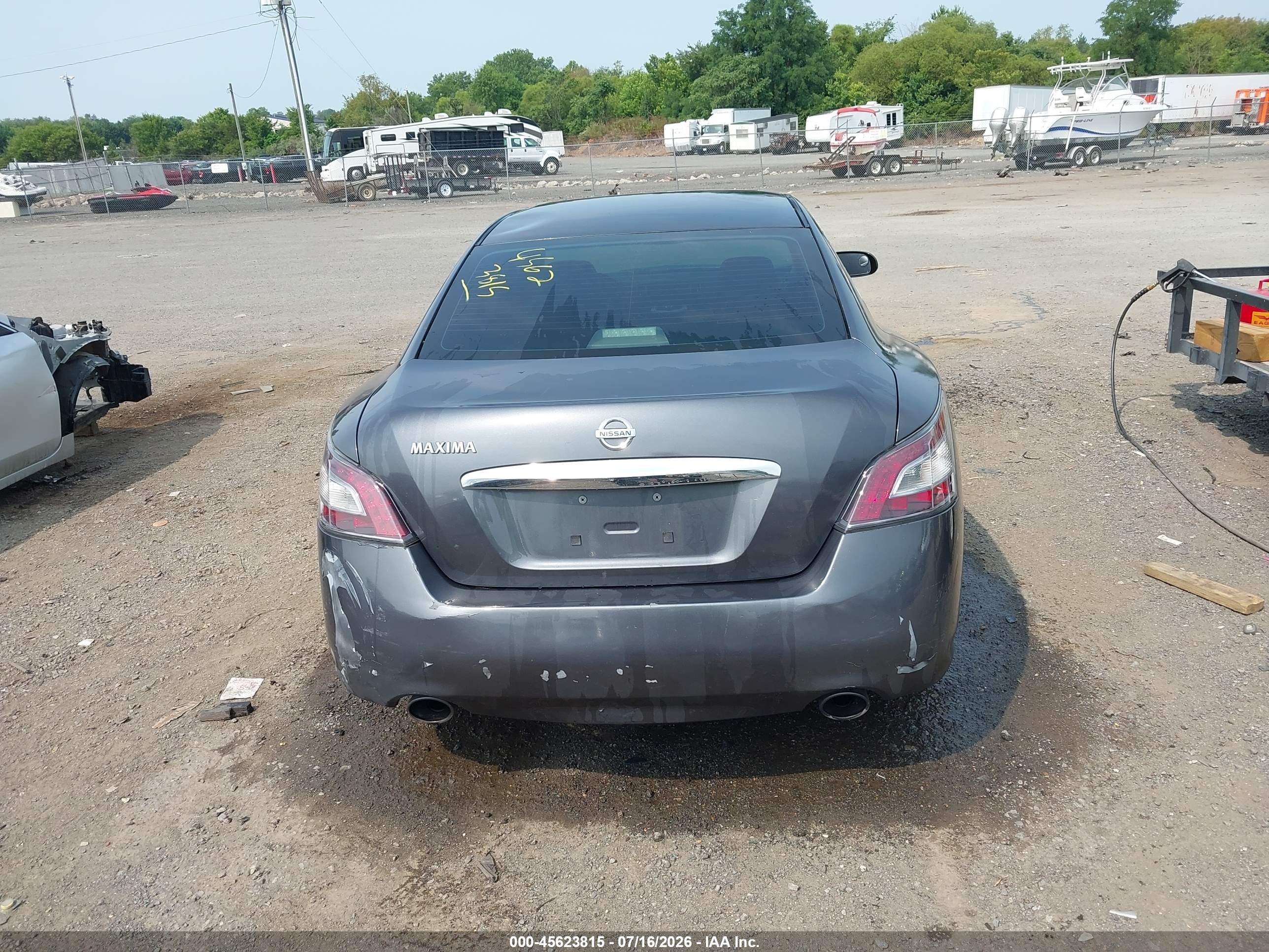 2013 Nissan Maxima 3.5 Sv Gray vin: 1N4AA5AP2DC837918