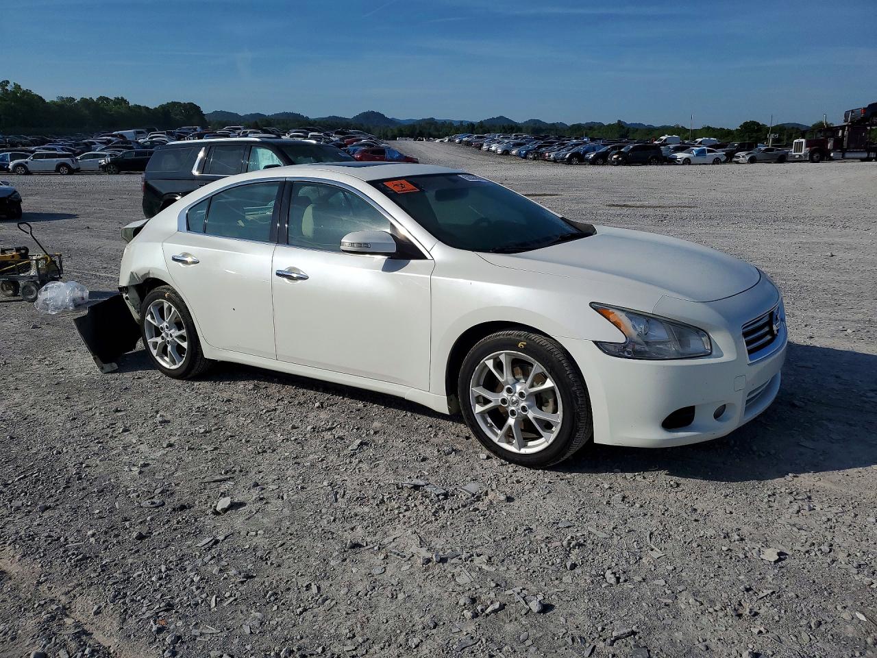 2013 Nissan Maxima 3.5 S White vin: 1N4AA5AP2DC838566
