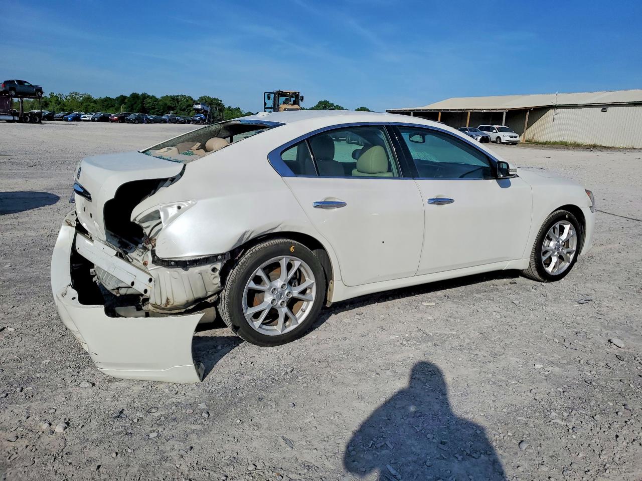 2013 Nissan Maxima 3.5 S White vin: 1N4AA5AP2DC838566