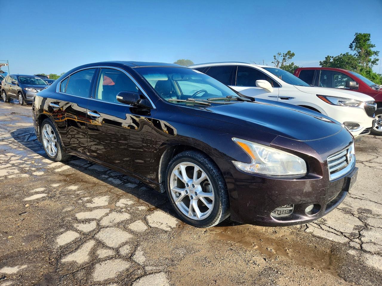 2014 Nissan Maxima 3.5 Sv Maroon vin: 1N4AA5AP2EC431784
