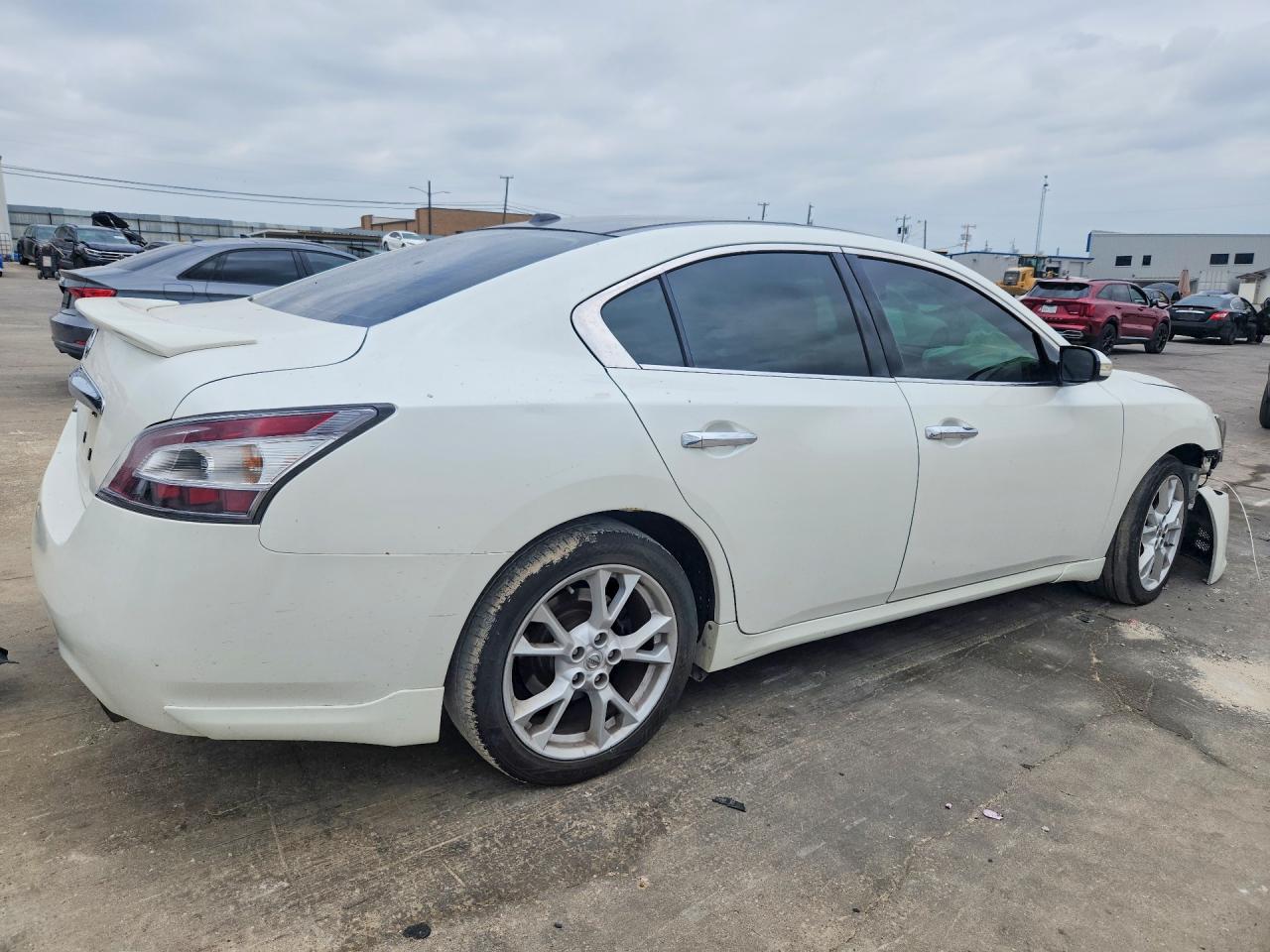 2014 Nissan Maxima 3.5 Sv White vin: 1N4AA5AP2EC436449