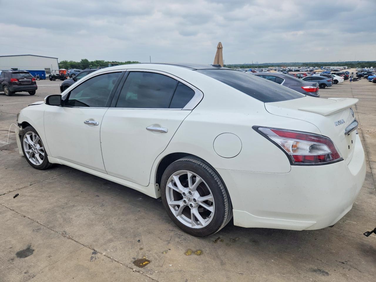 2014 Nissan Maxima 3.5 Sv White vin: 1N4AA5AP2EC436449