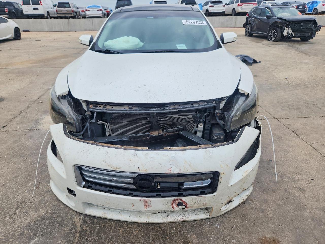 2014 Nissan Maxima 3.5 Sv White vin: 1N4AA5AP2EC436449