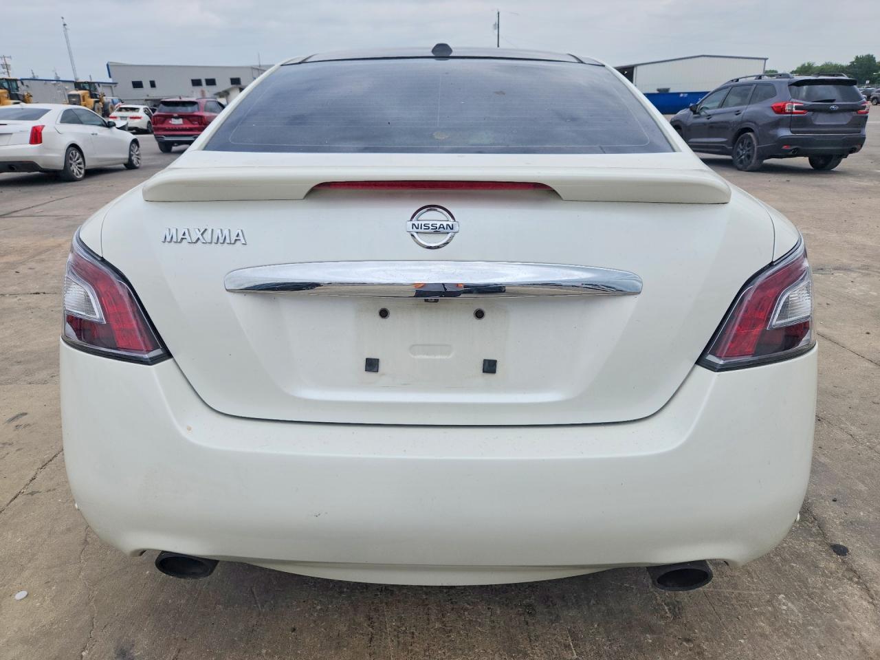 2014 Nissan Maxima 3.5 Sv White vin: 1N4AA5AP2EC436449