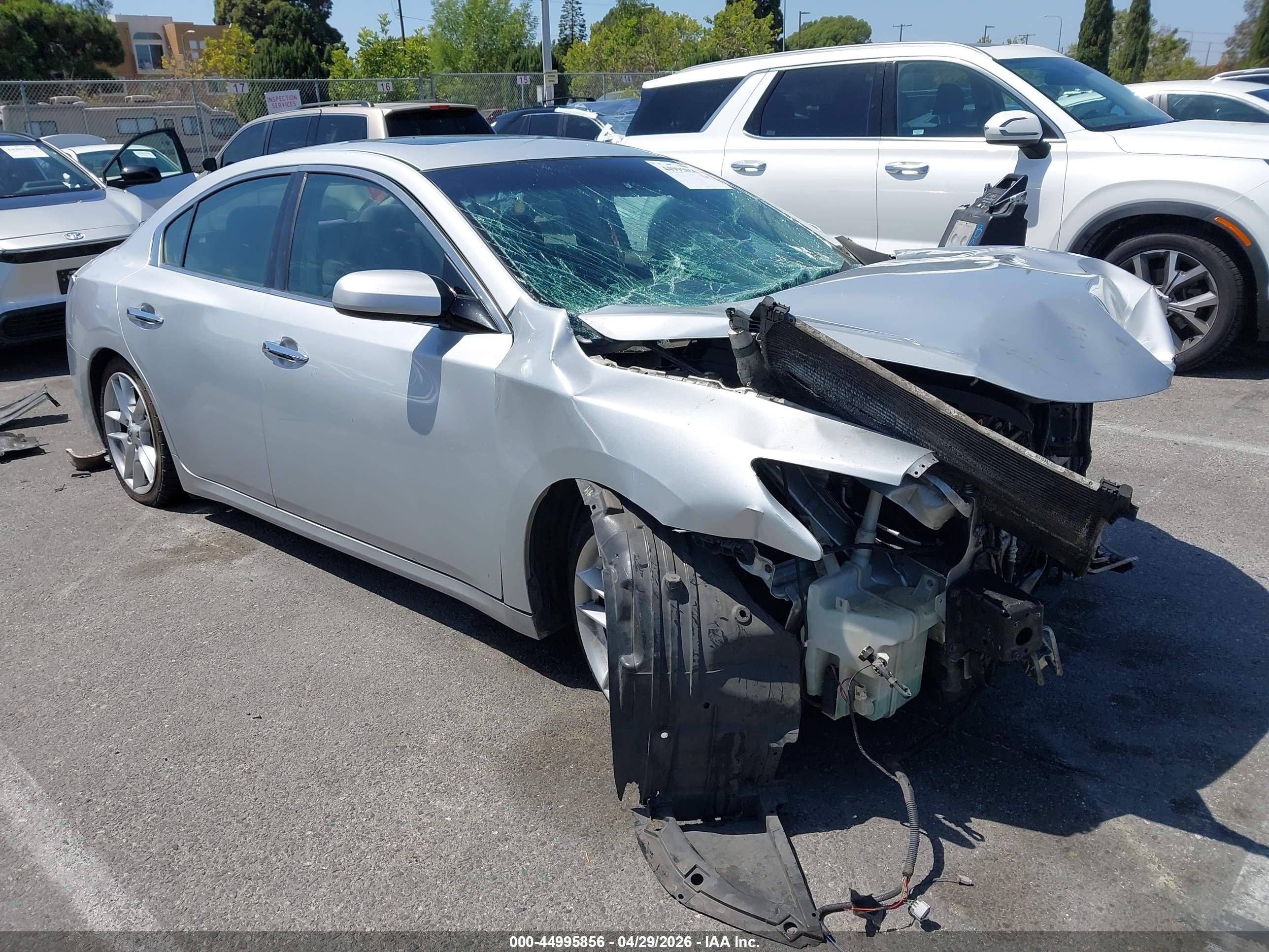 2014 Nissan Maxima 3.5 S/3.5 Sv Silver vin: 1N4AA5AP2EC445118