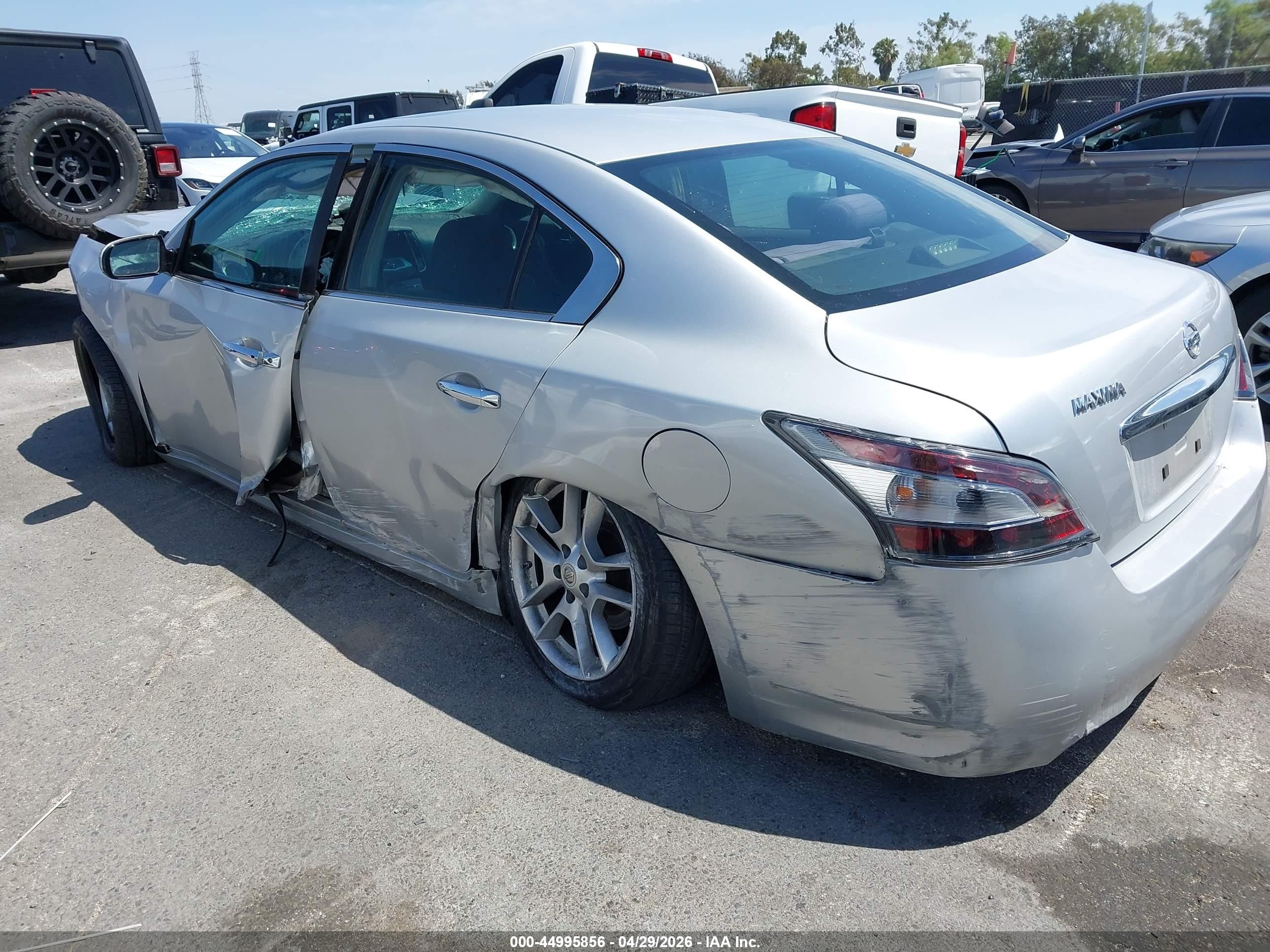 2014 Nissan Maxima 3.5 S/3.5 Sv Silver vin: 1N4AA5AP2EC445118