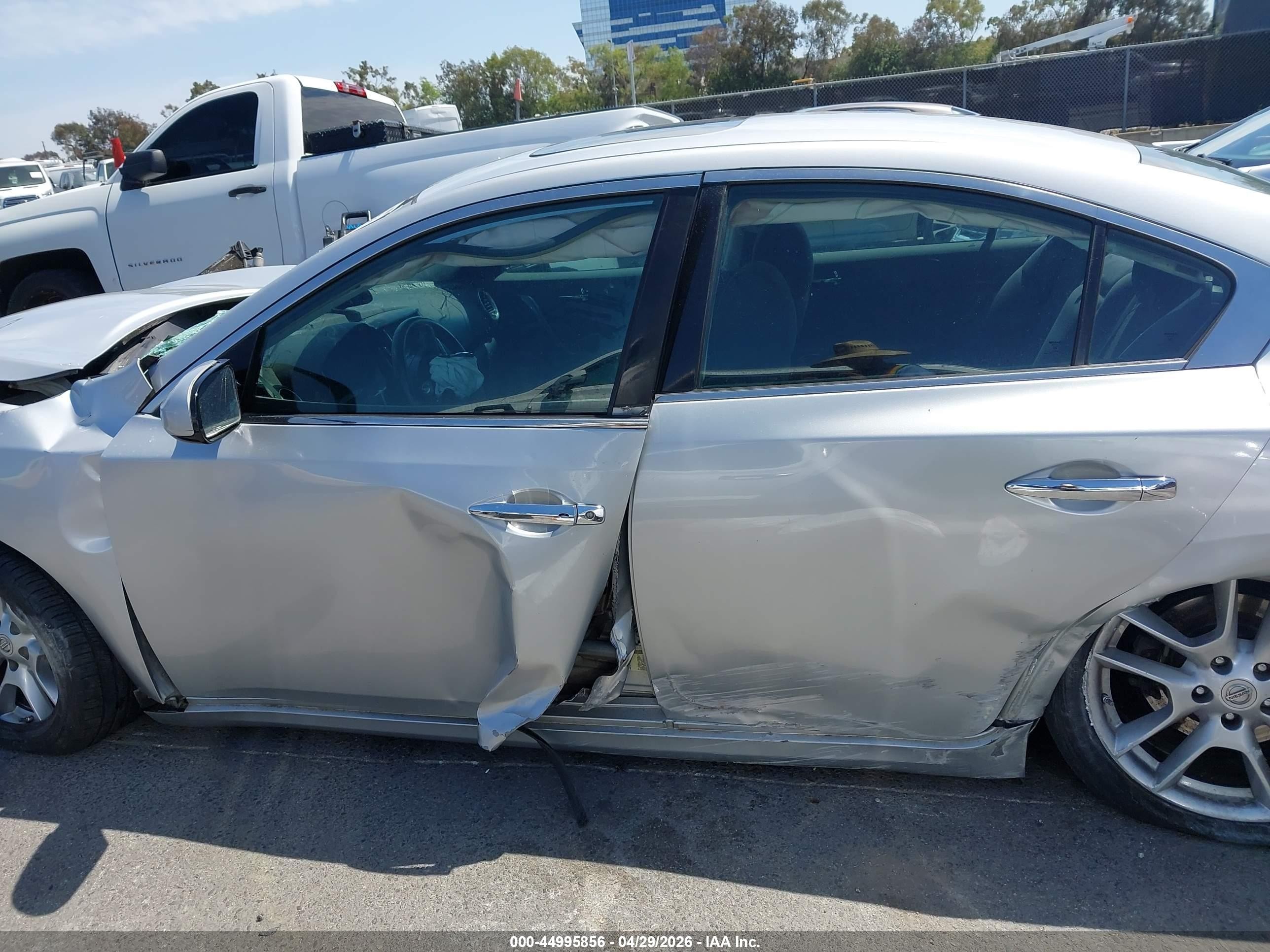 2014 Nissan Maxima 3.5 S/3.5 Sv Silver vin: 1N4AA5AP2EC445118