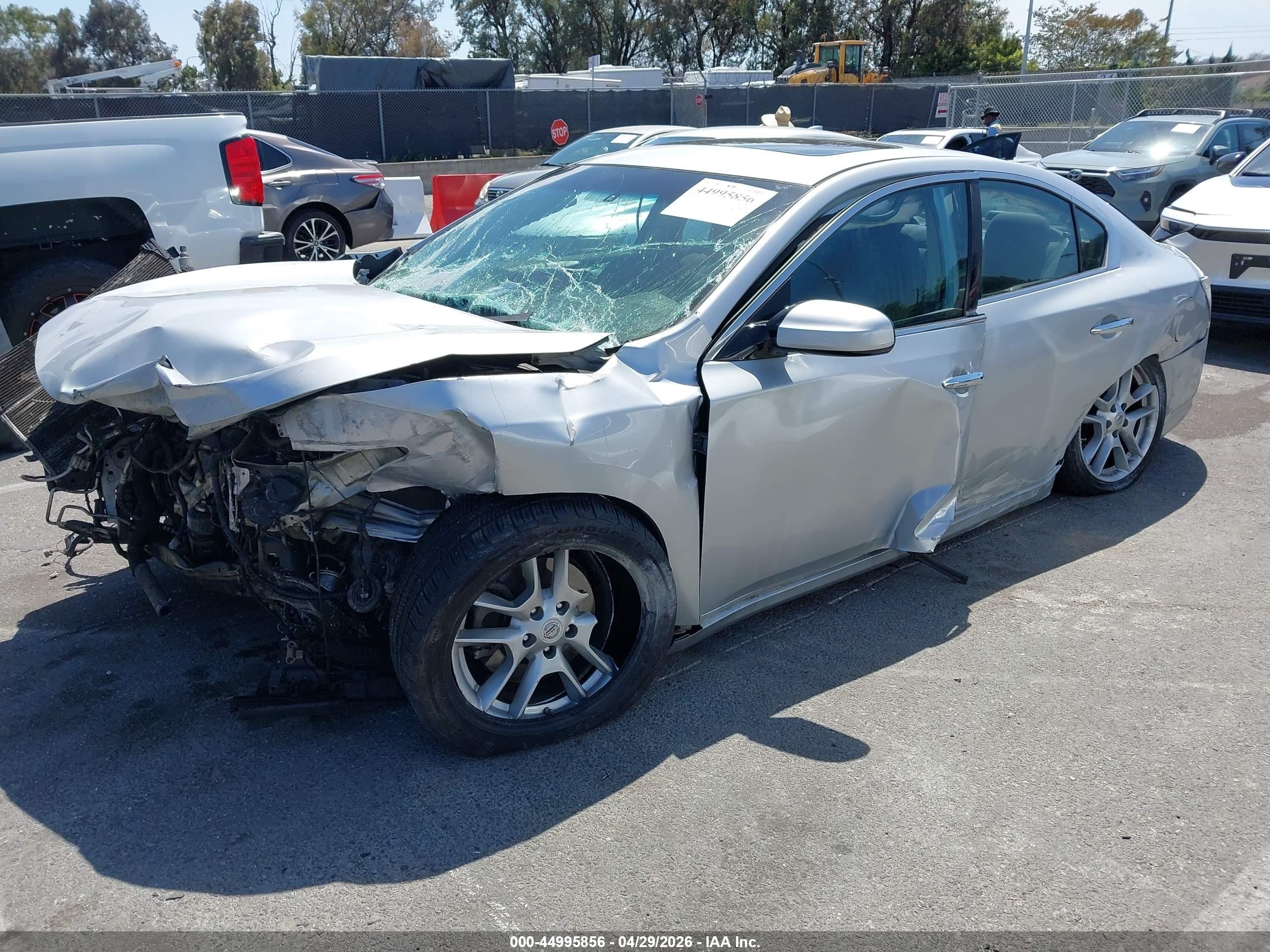 2014 Nissan Maxima 3.5 S/3.5 Sv Silver vin: 1N4AA5AP2EC445118