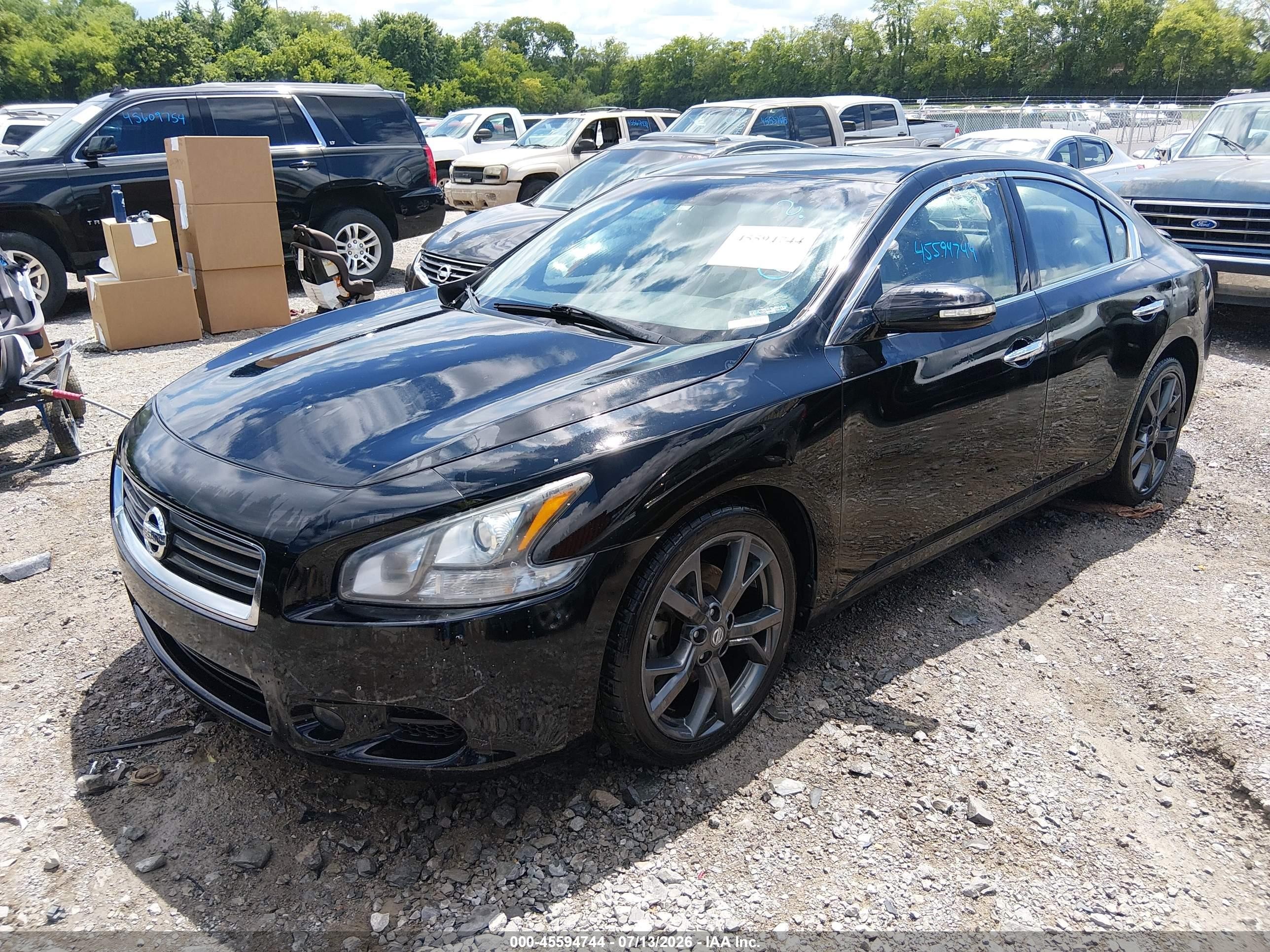2014 Nissan Maxima 3.5 S/3.5 Sv Black vin: 1N4AA5AP2EC455793