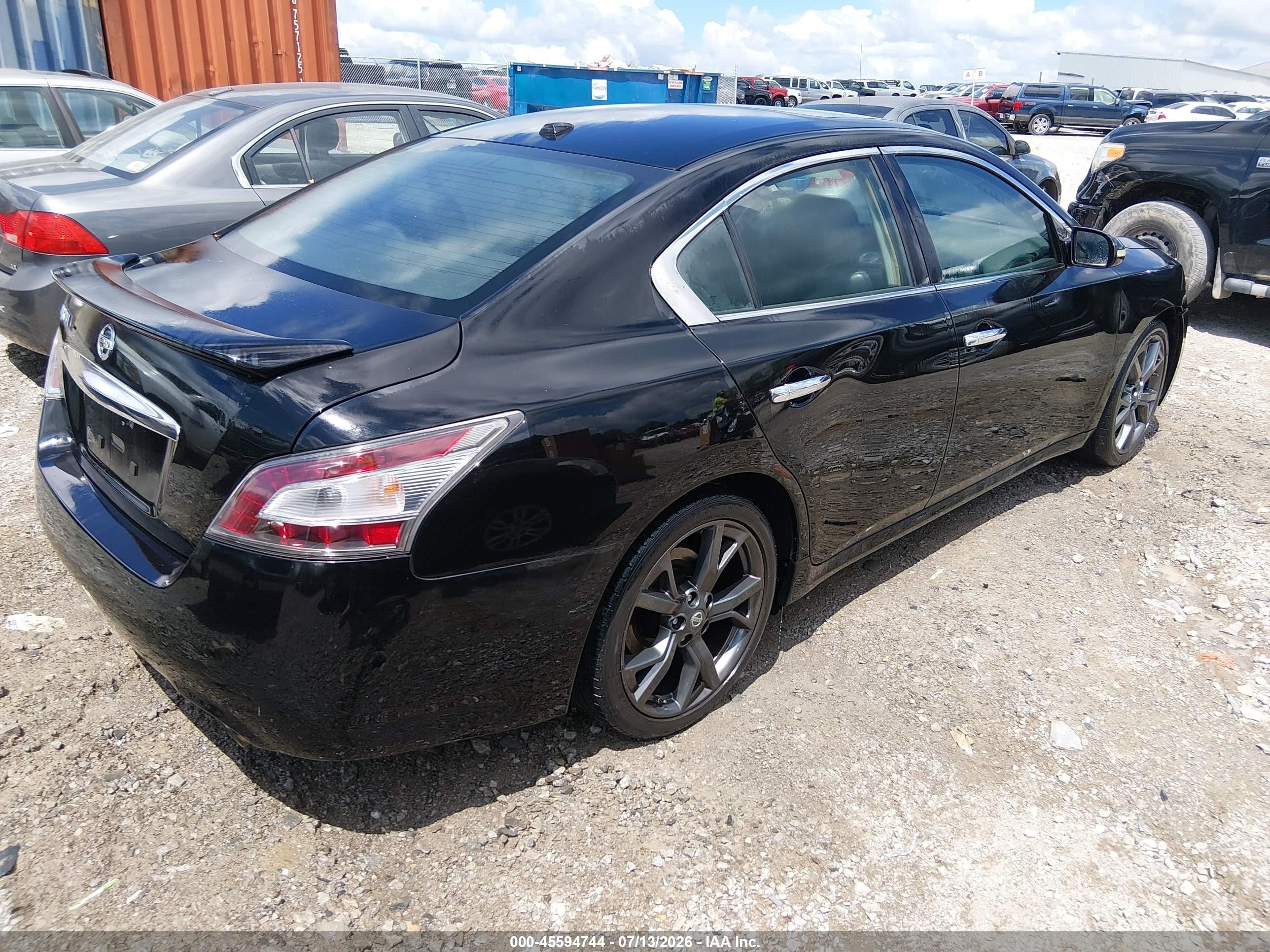 2014 Nissan Maxima 3.5 S/3.5 Sv Black vin: 1N4AA5AP2EC455793