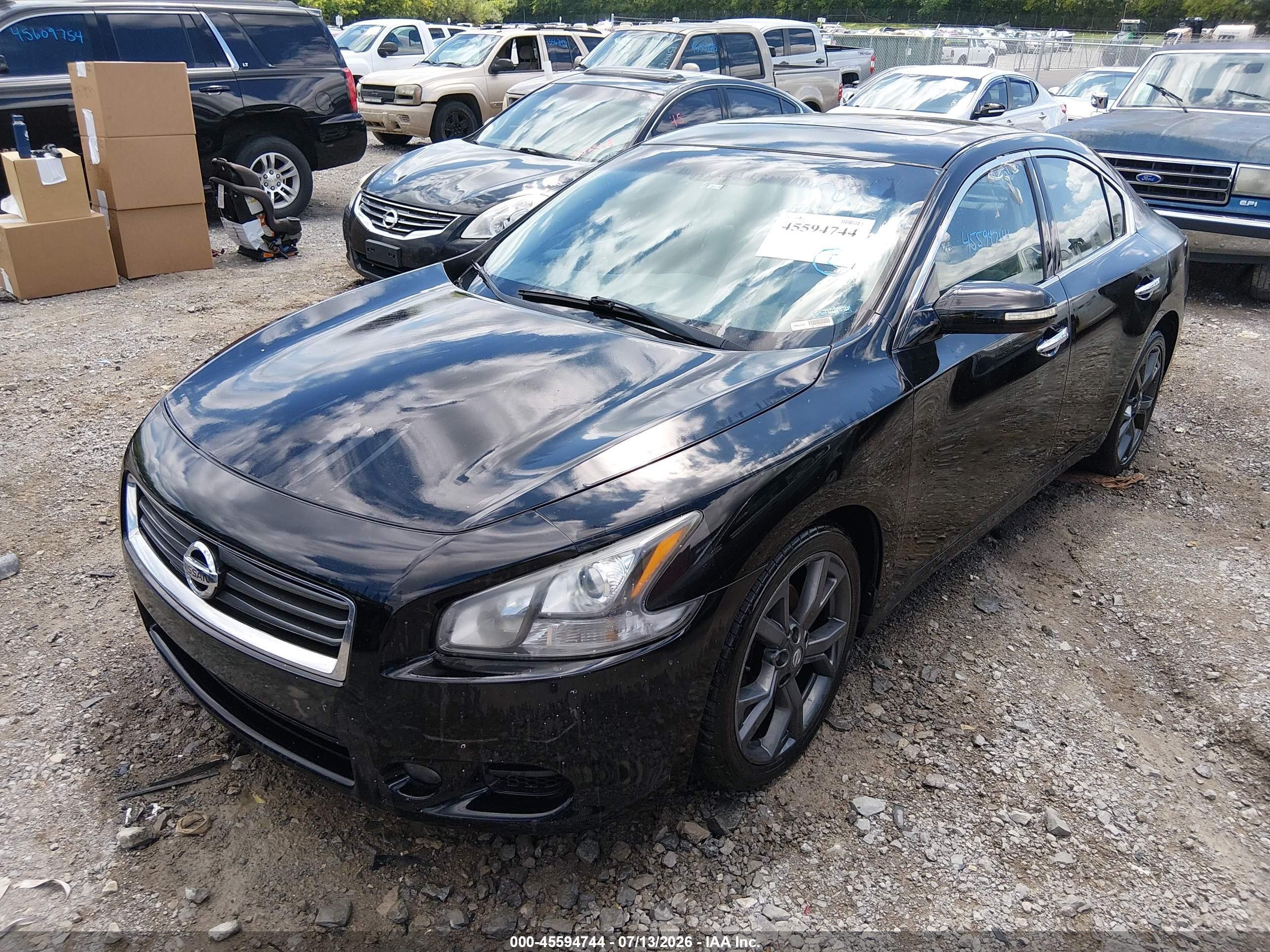 2014 Nissan Maxima 3.5 S/3.5 Sv Black vin: 1N4AA5AP2EC455793