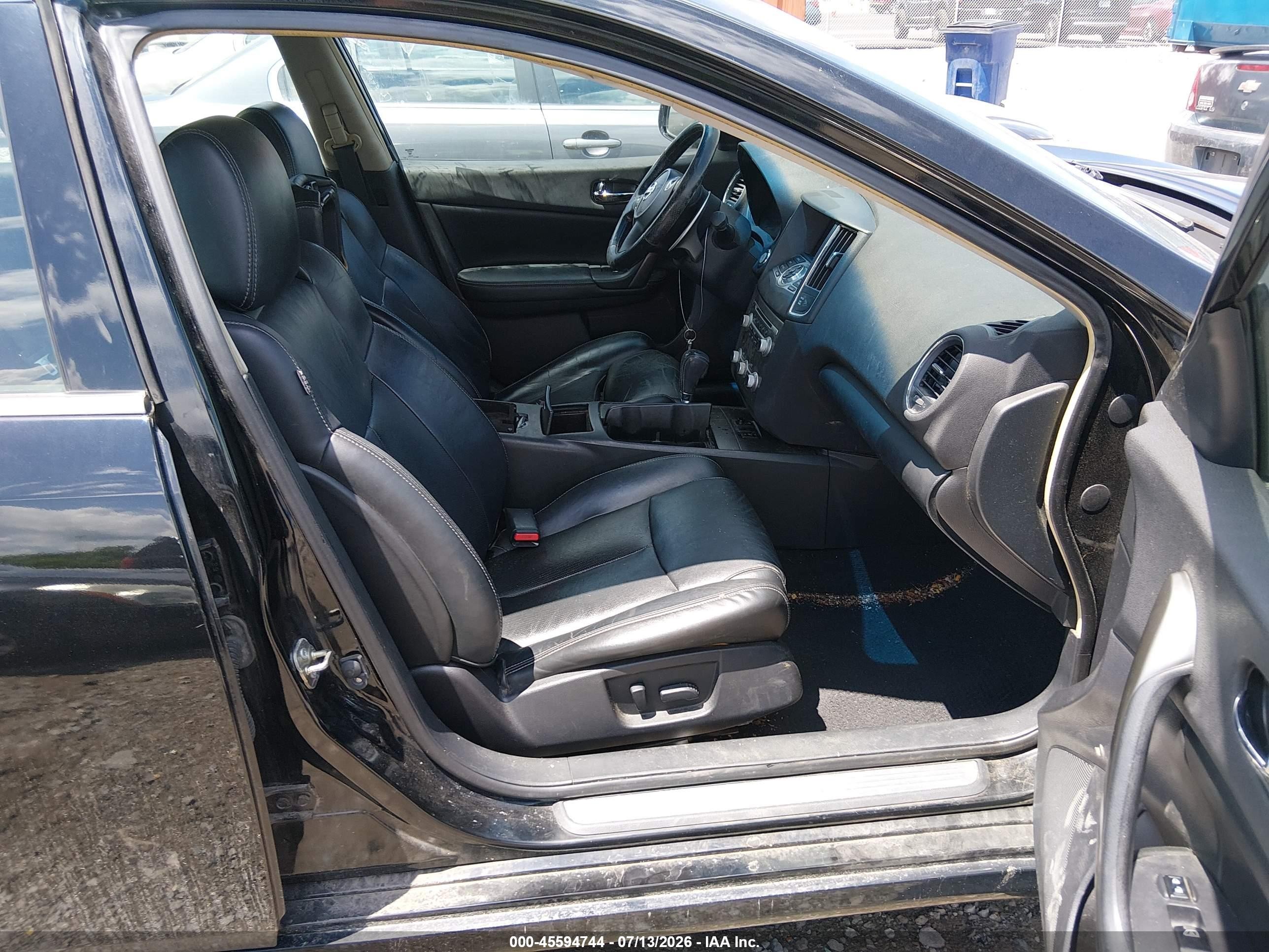 2014 Nissan Maxima 3.5 S/3.5 Sv Black vin: 1N4AA5AP2EC455793